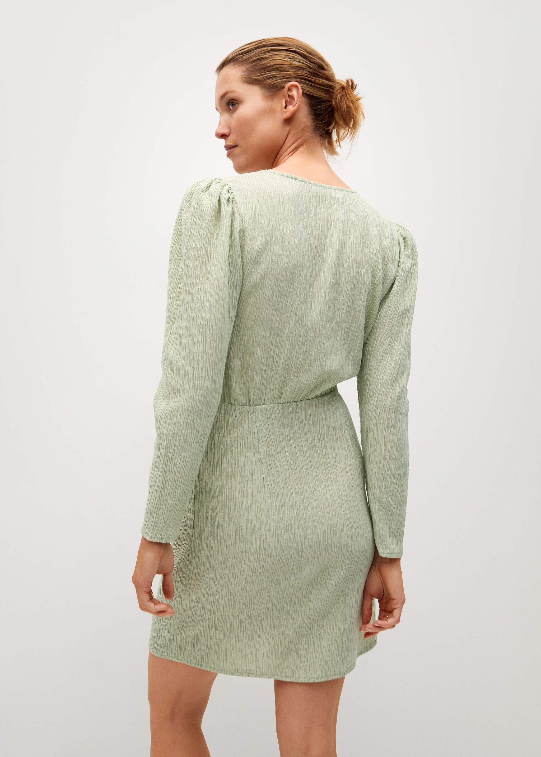 Vestido textura volantes - Reverso del artículo