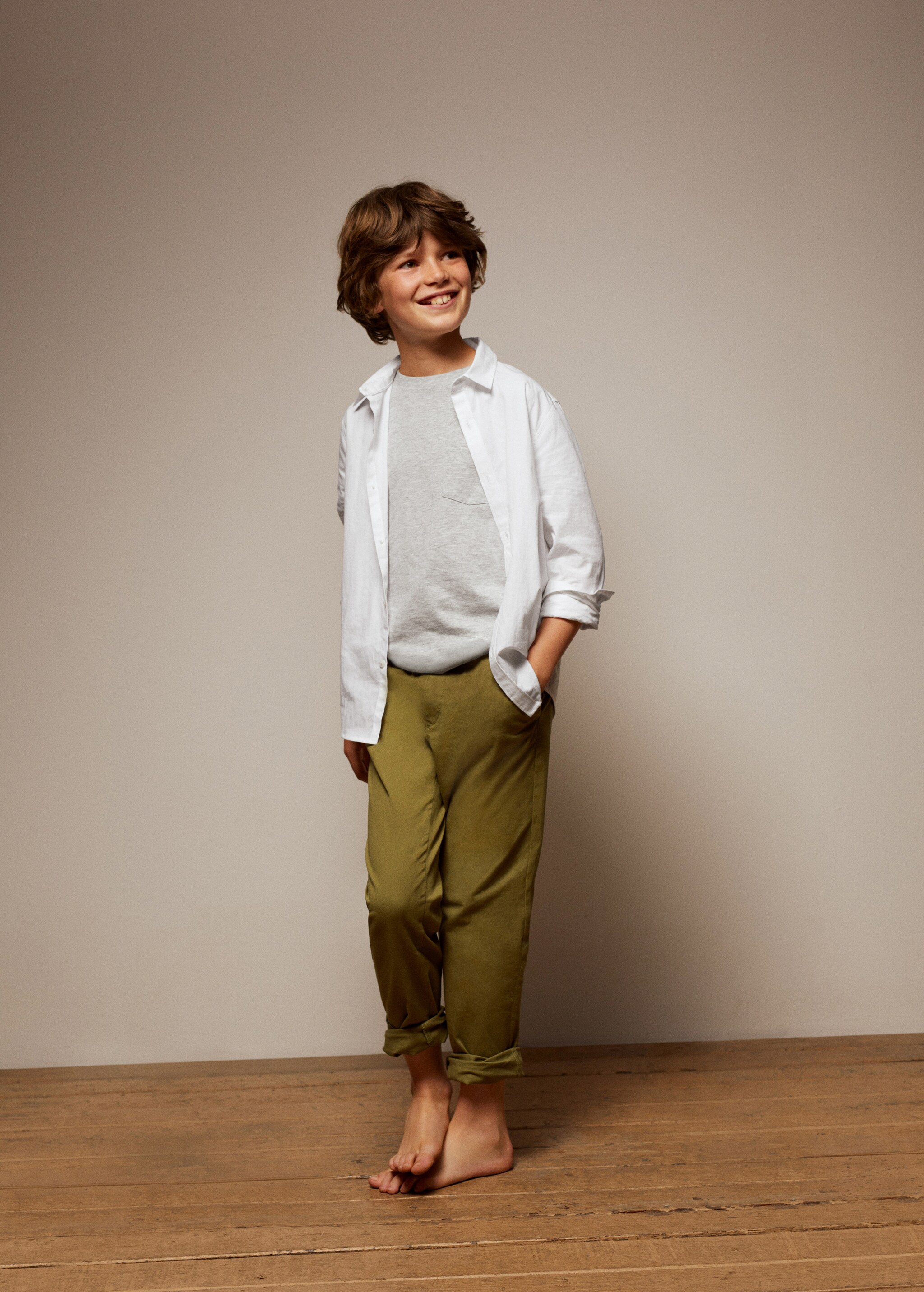 Pantalón algodón cintura elástica - Detalle del artículo 6