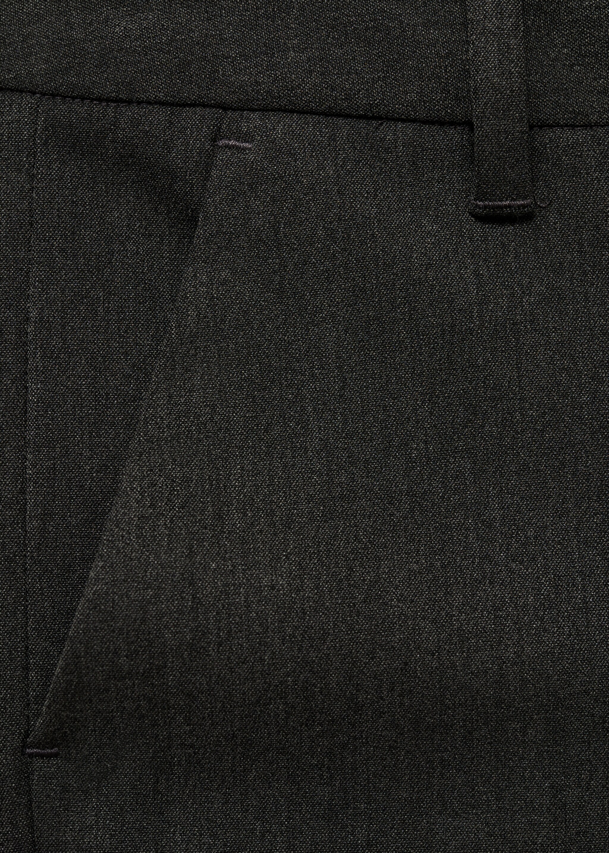 High waist suit bermuda shorts - Details of the article 0, Dark Heather Grey. Ref: 87096333-00.
