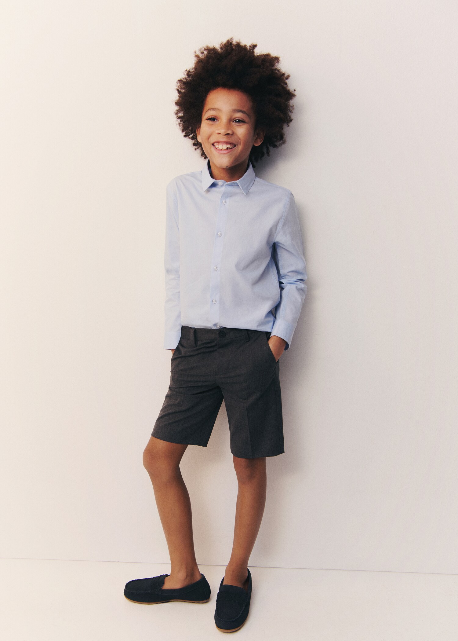 High waist suit bermuda shorts - Details of the article 5