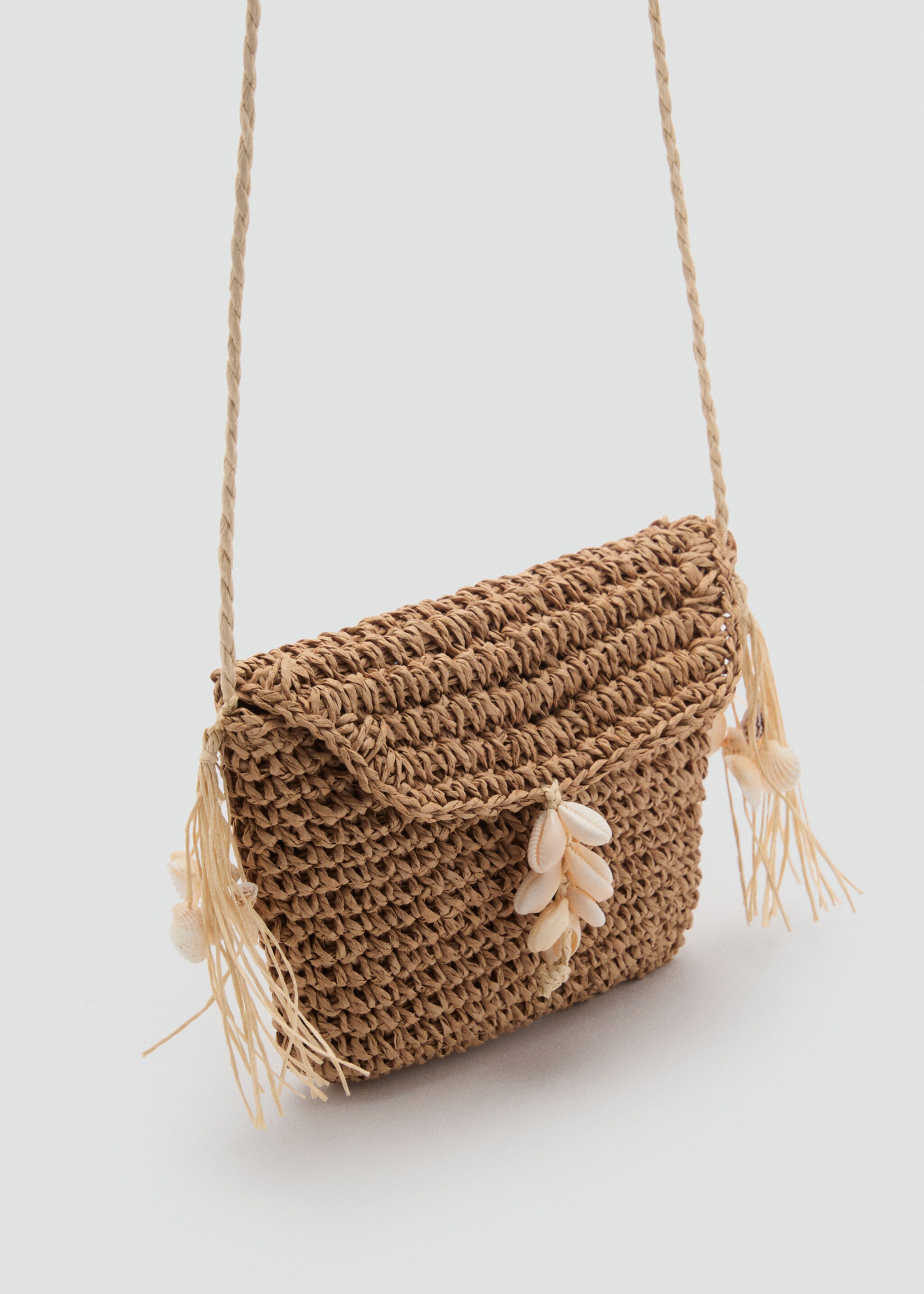 Mini straw bag - Medium plane, Medium Brown. Ref: 87096341-00.