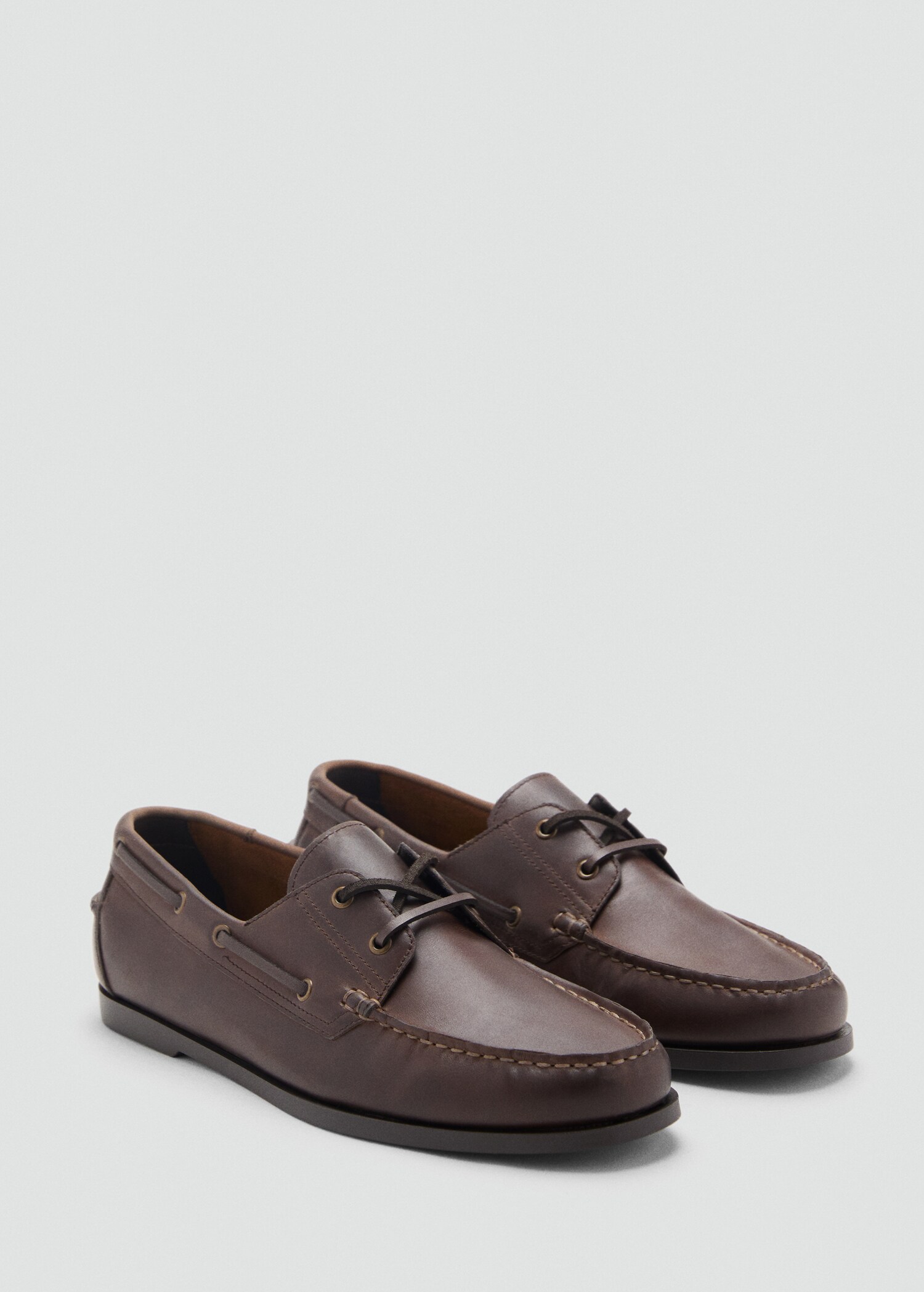 Leather nautical shoes - Medium plane