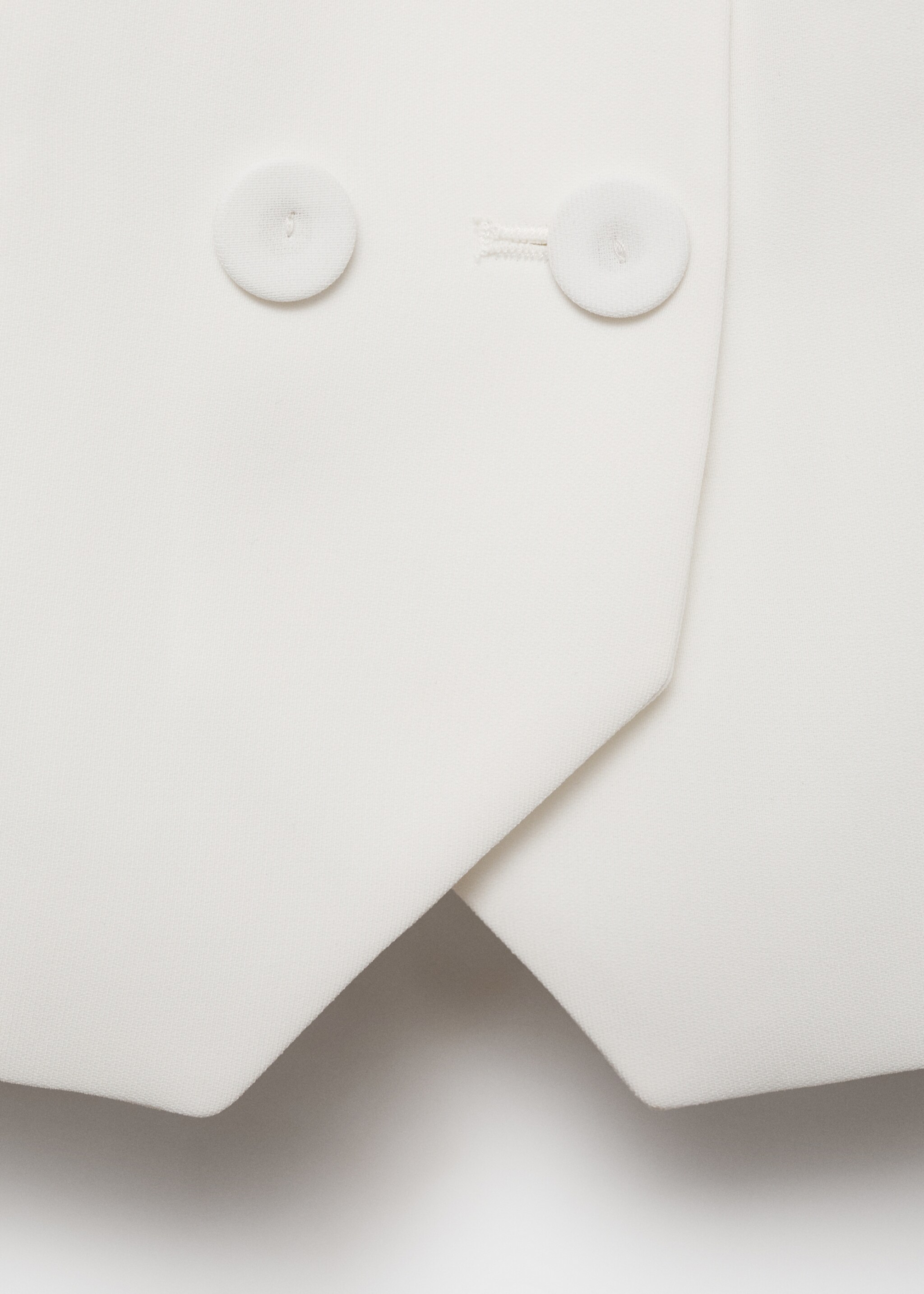 Double-breasted suit waistcoat - Details of the article 0, Off White. Ref: 87096353-00.