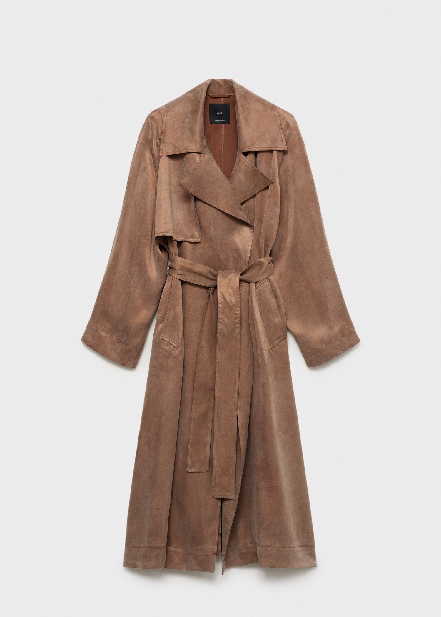 Trenchcoat aus Lyocell mit Gürtel - Artikel ohne Model