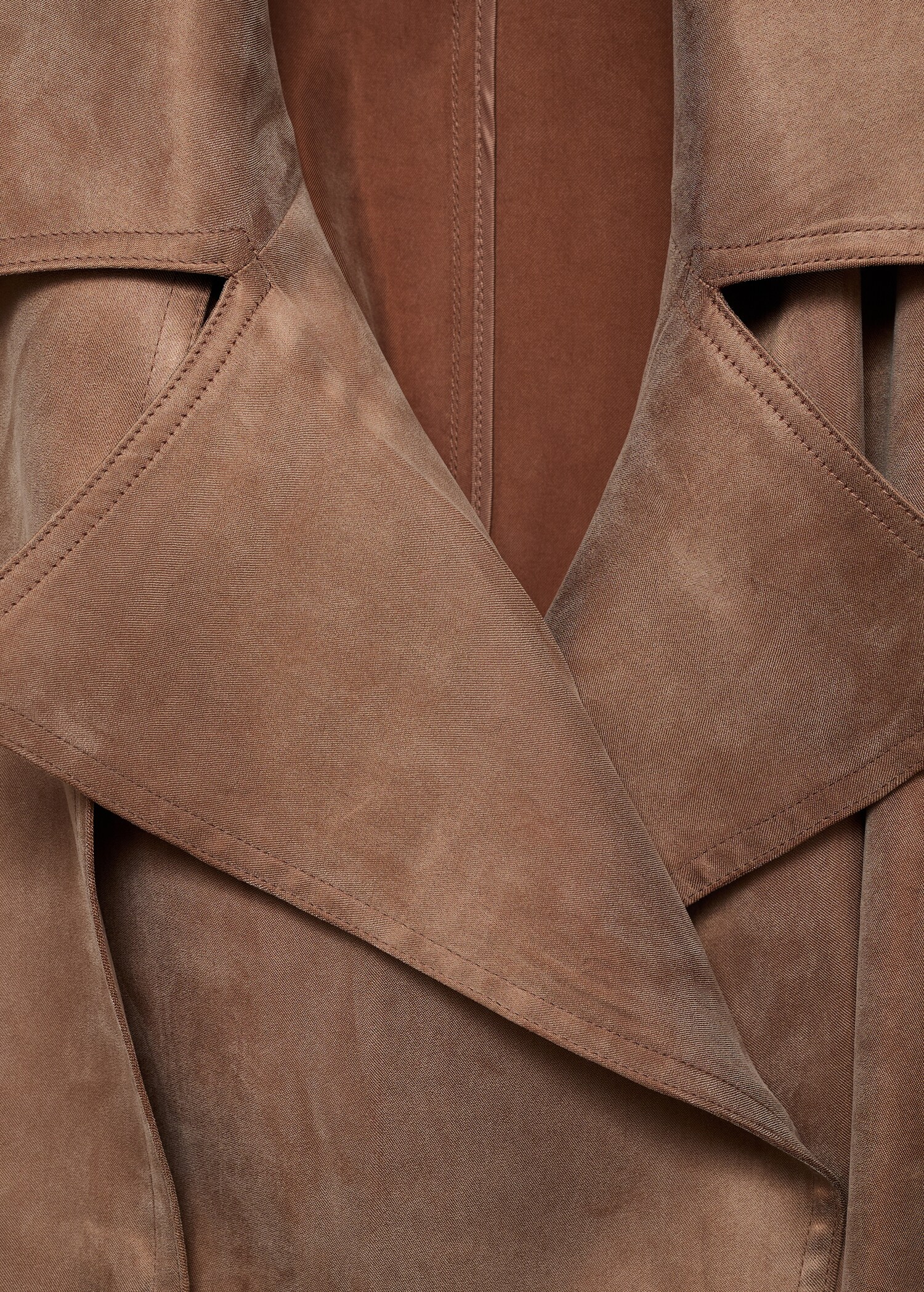 Trenchcoat aus Lyocell mit Gürtel - Detail des Artikels 8