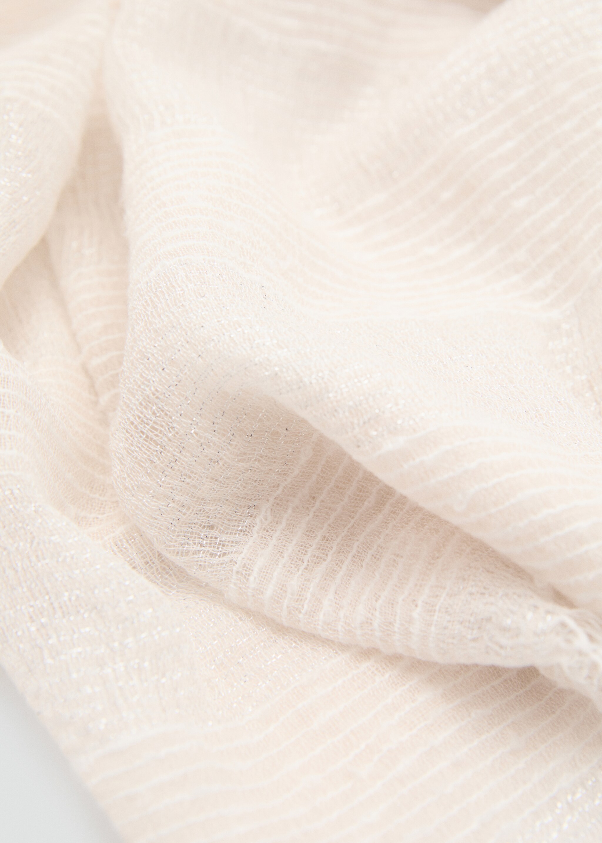 Frayed edge scarf - Medium plane, Sand. Ref: 87096369-00.