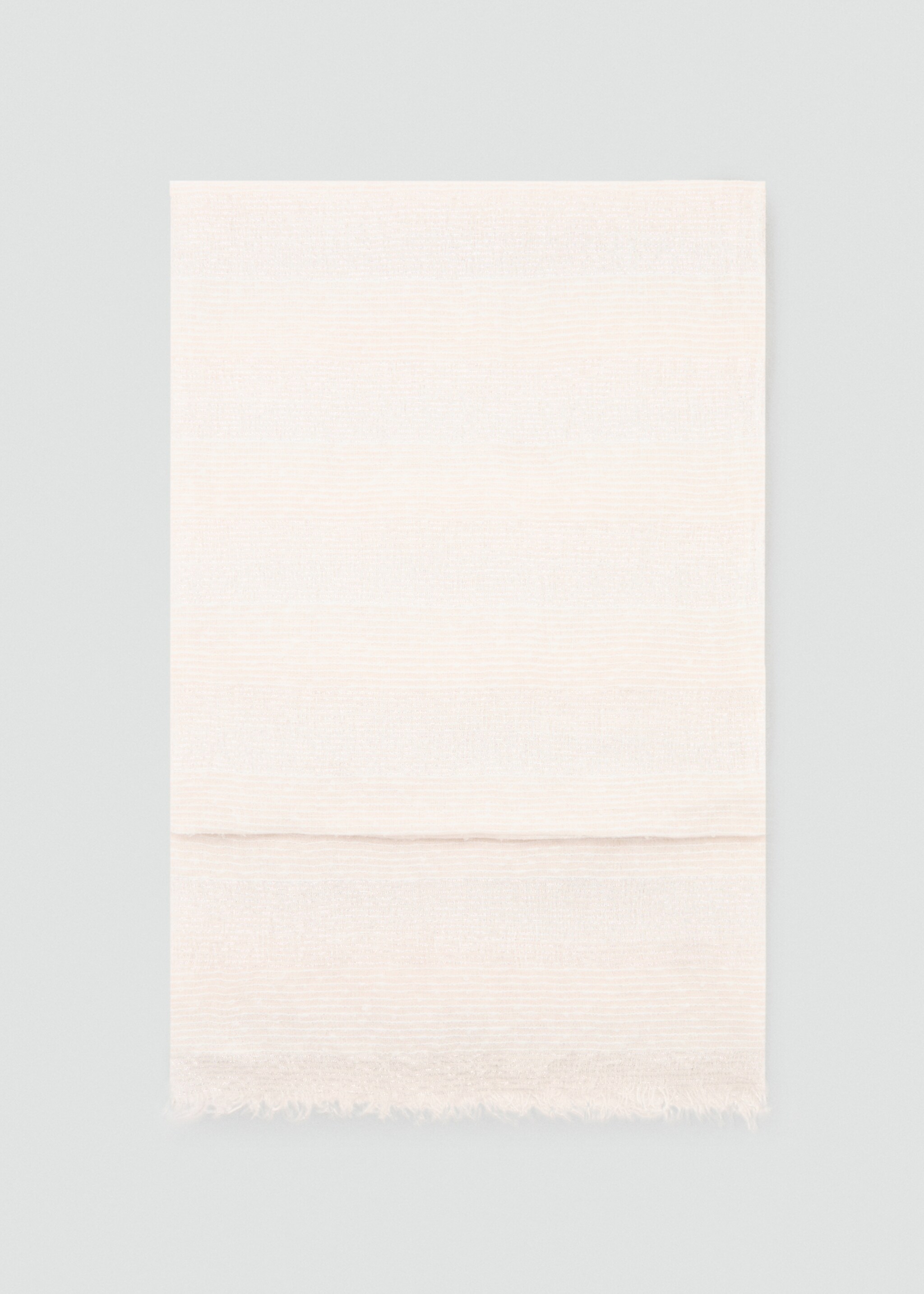 Frayed edge scarf - Article without model, Sand. Ref: 87096369-00.