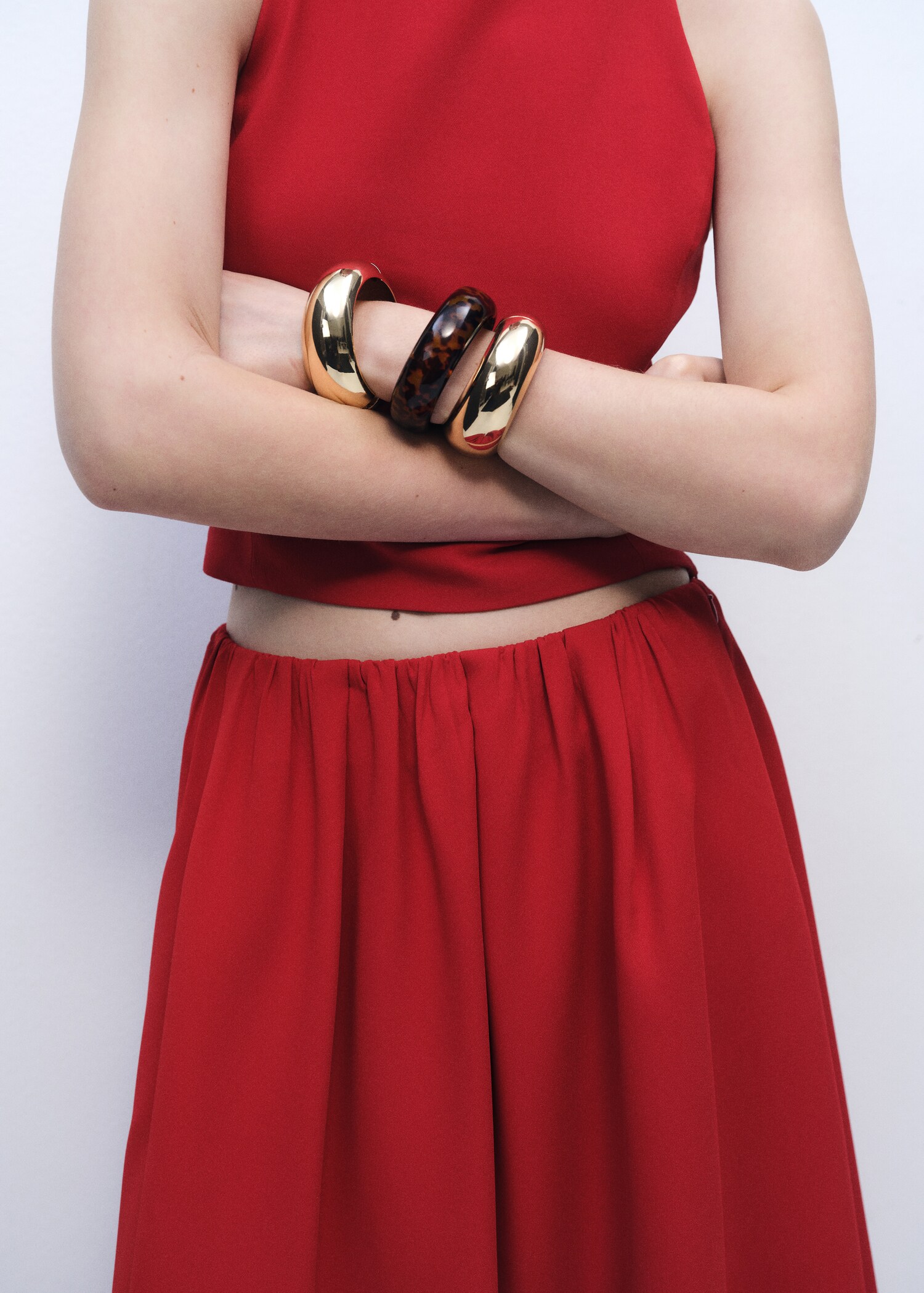 Long skirt with gathered waist - Details of the article 6