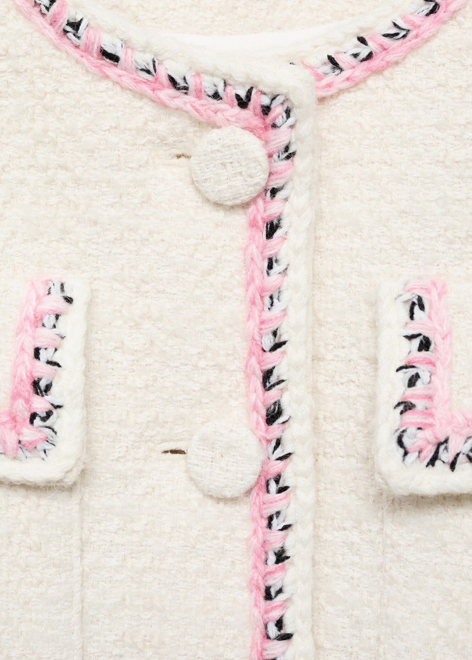 Tweed jacket with contrasting trims - Details of the article 8