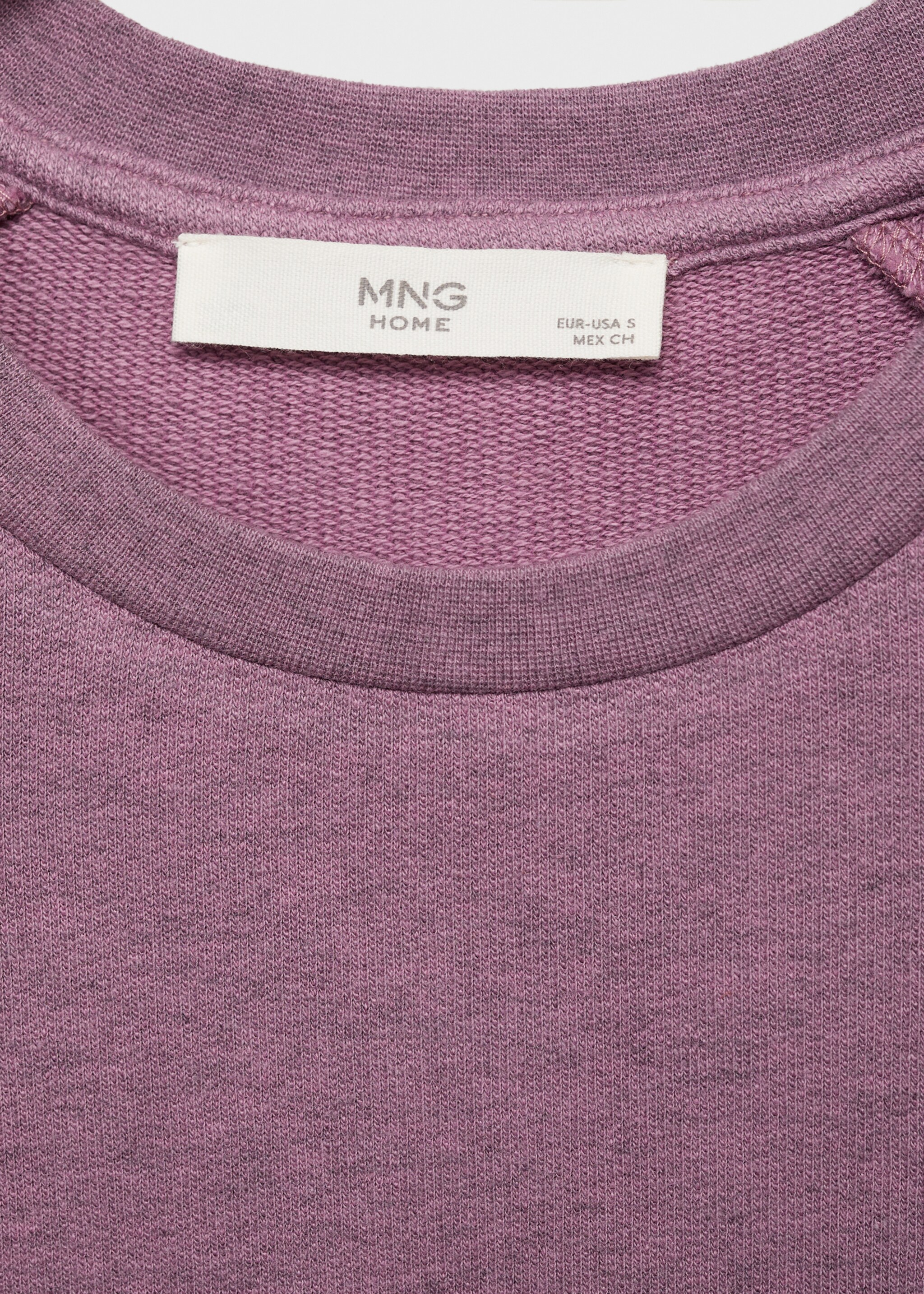 Vigore-nattline i bomullsplysch - Detaljer om artikeln 8, Plommon. Ref: 87096709-00.