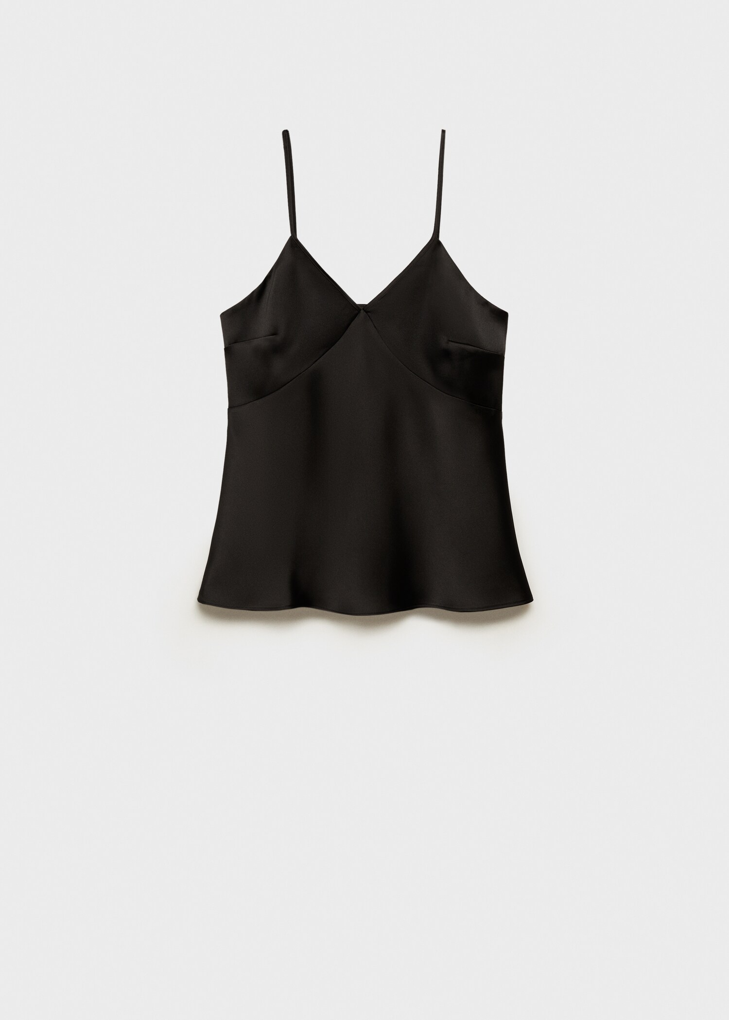 Top en satin à col en V - Article sans modèle