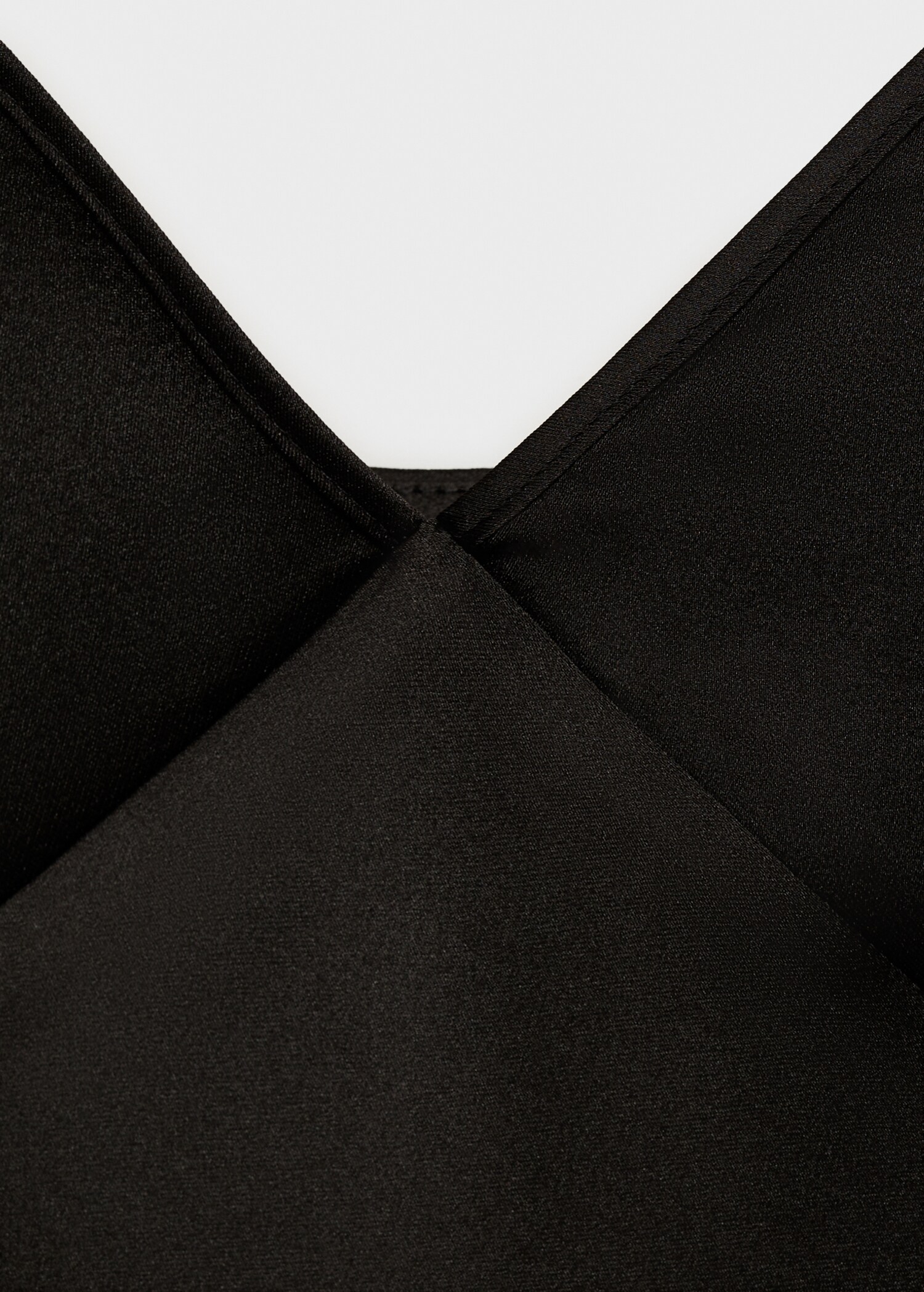 Top en satin à col en V - Détail de l'article 0