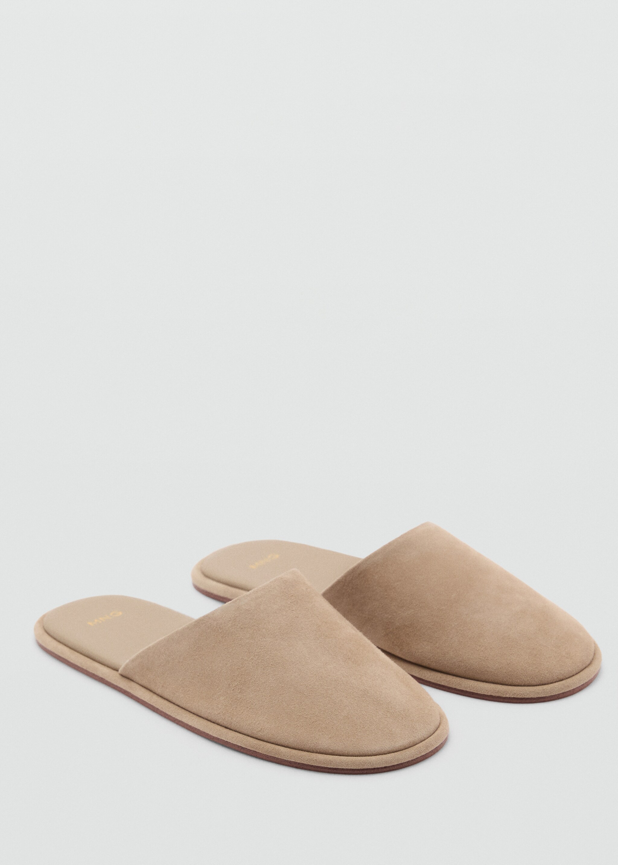 Suede sling back shoes - Medium plane, Sand. Ref: 87096719-00.