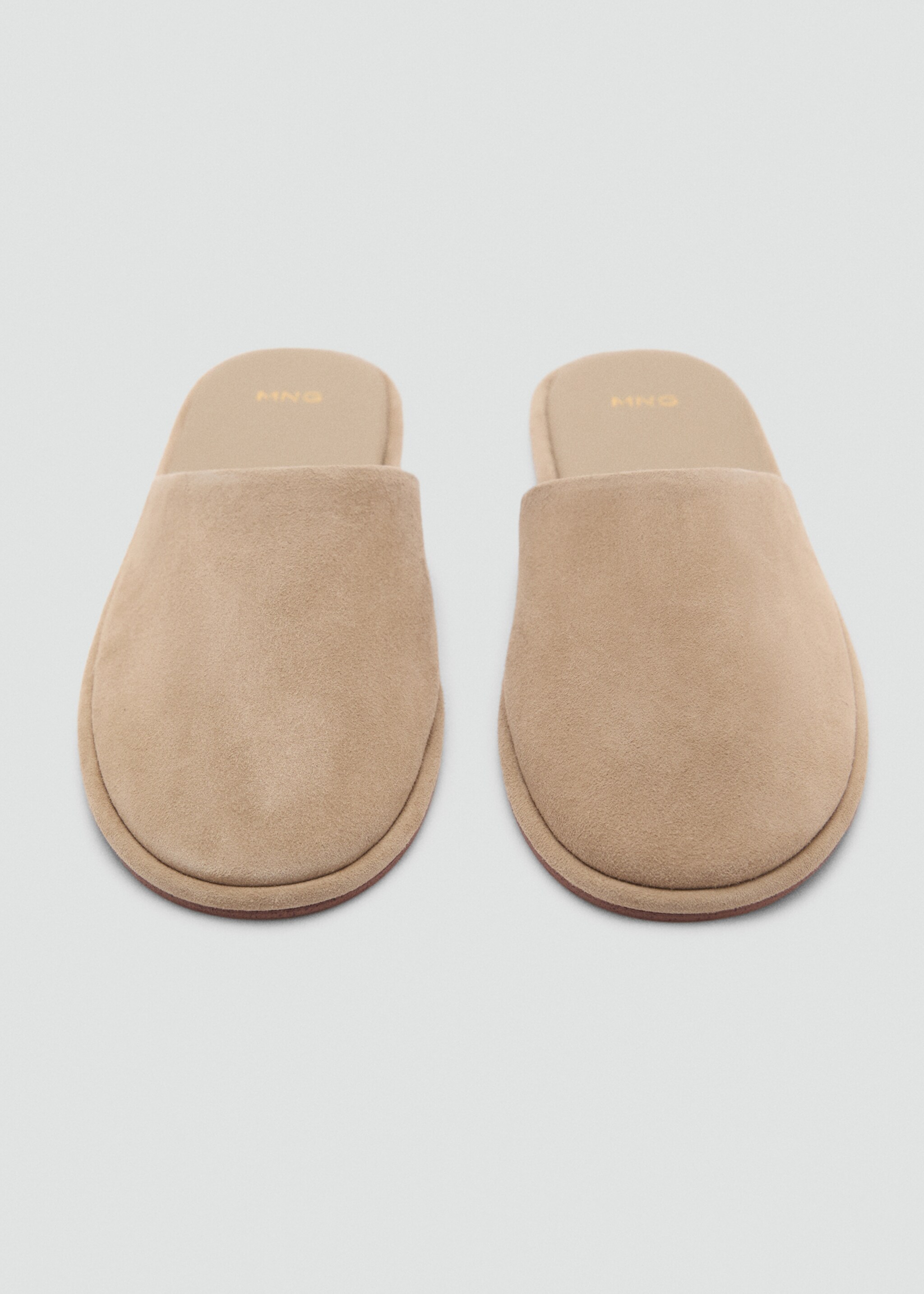 Suede sling back shoes - Details of the article 2, Sand. Ref: 87096719-00.