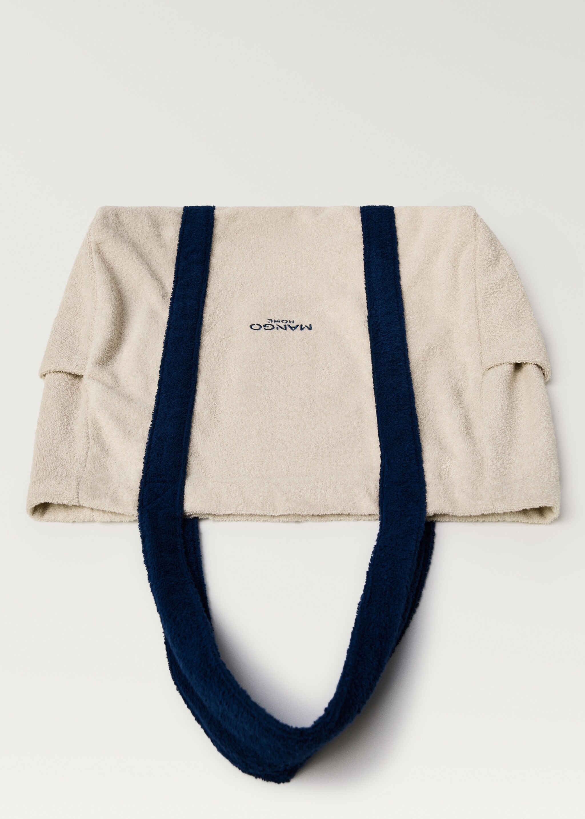 Strandväska med frottéeffekt - Detaljer om artikeln 5, Sand. Ref: 87096724-00.