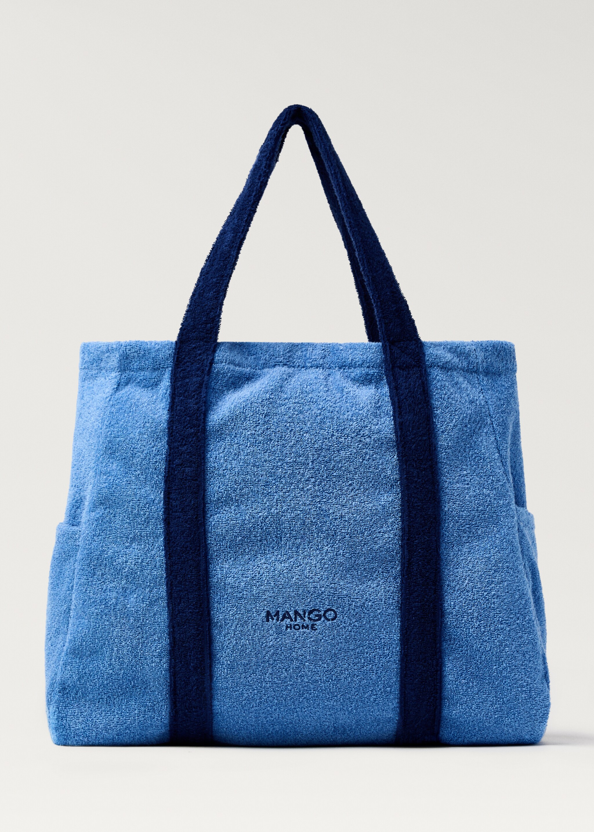 Towel effect beach bag - Article without model, Blue. Ref: 87096724-00.