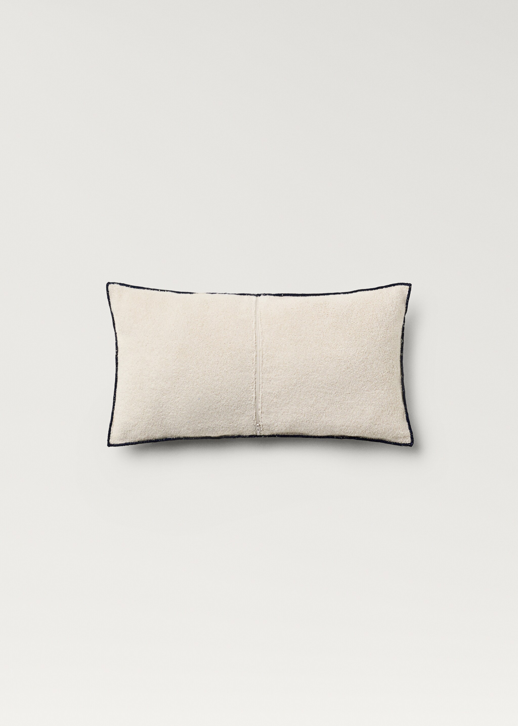 Towel-effect beach cushion cover 22x41 cm - Details of the article 1, Sand. Ref: 87096725-00.