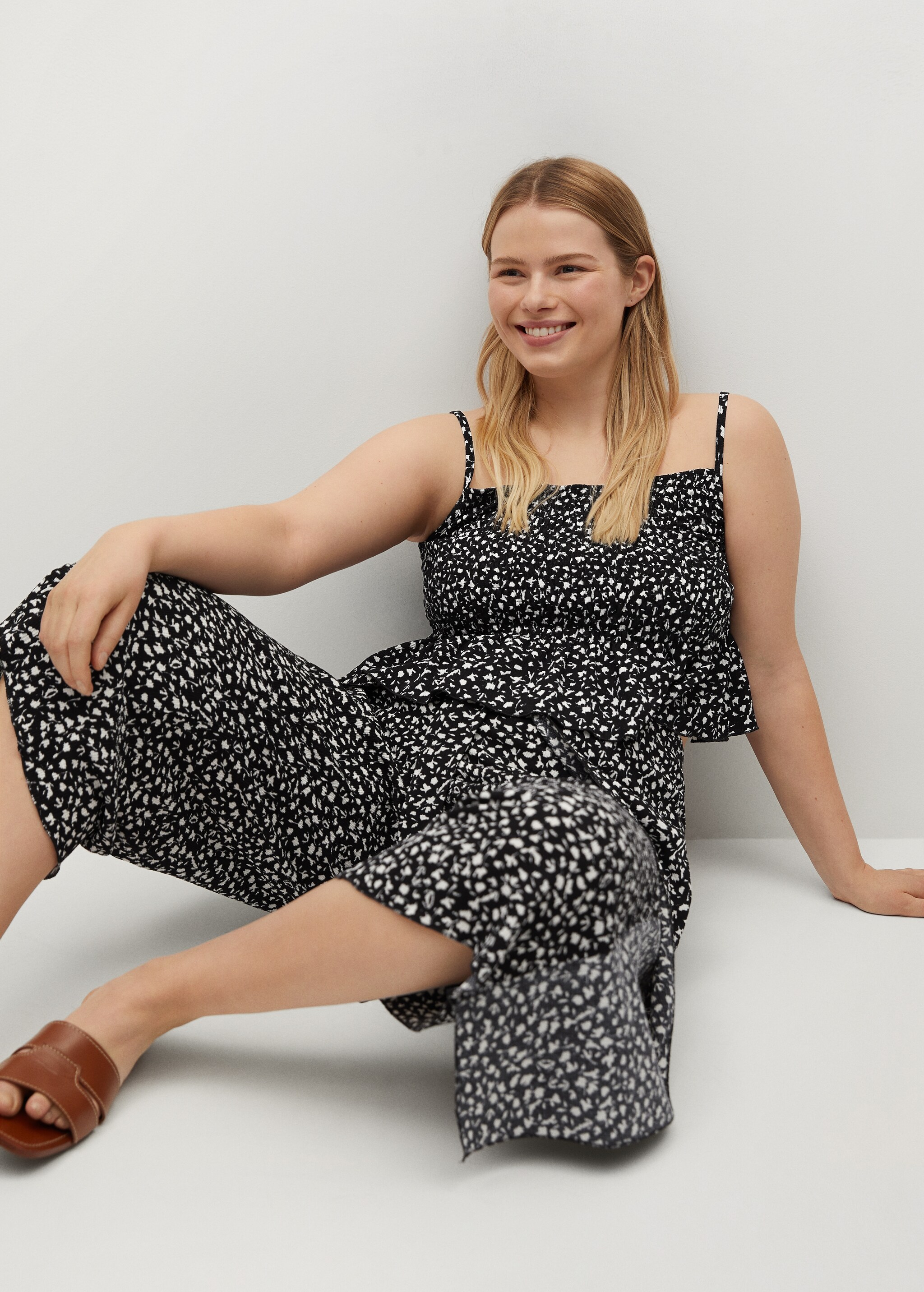 Printed culotte trousers - Details of the article 2