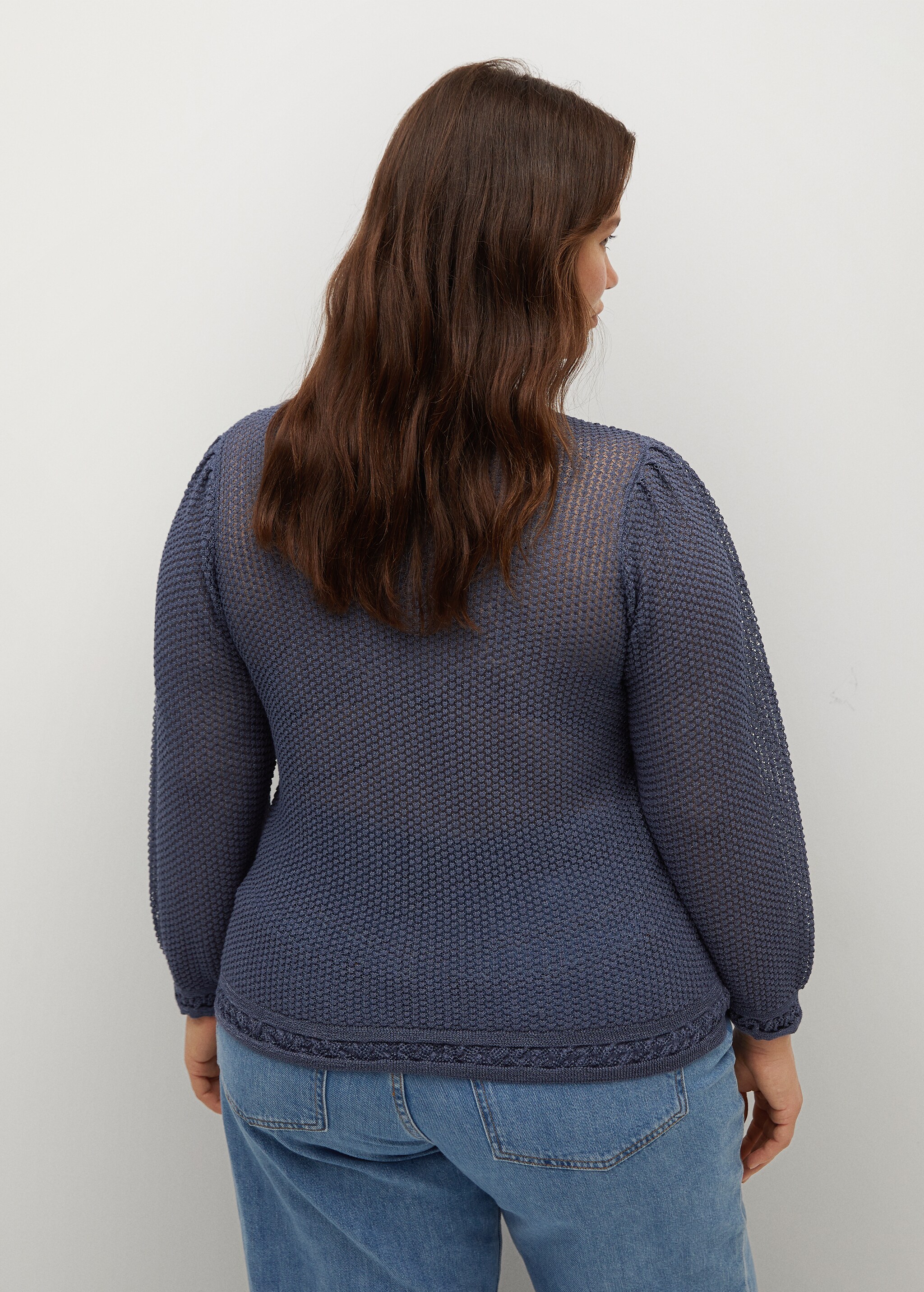 Jersey crochet lurex - Reverso del artículo