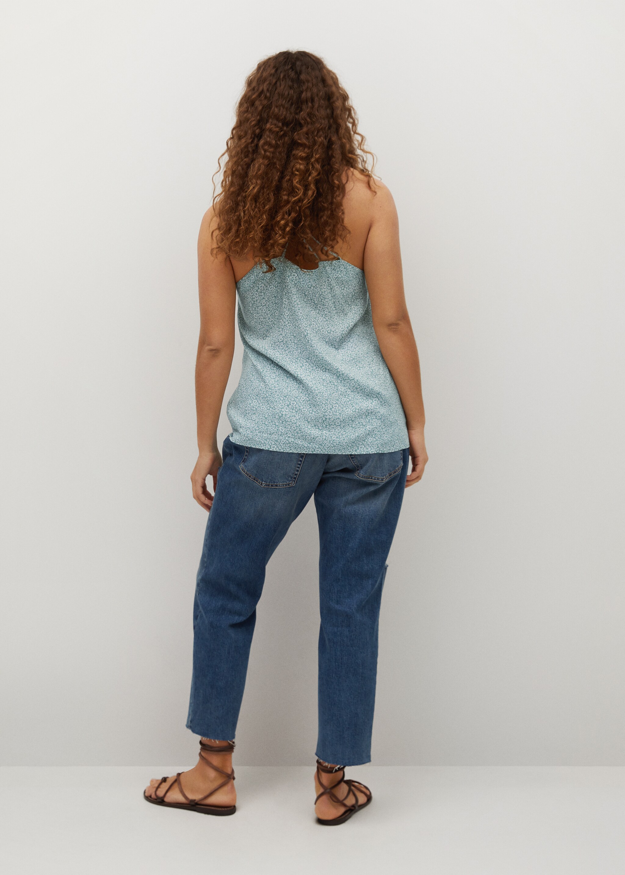 Top tirantes estampado  - Reverso del artículo