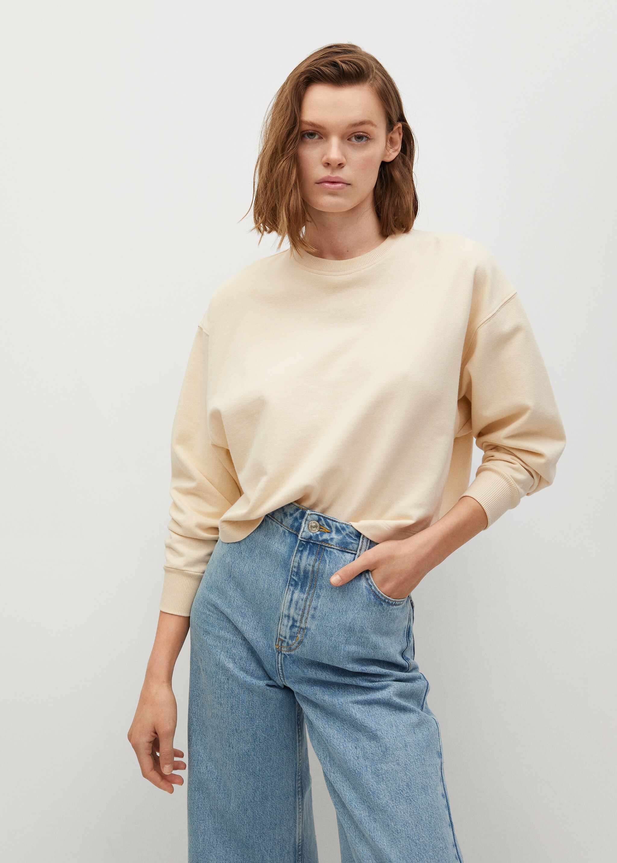 Sudadera algodón orgánico - Plano medio