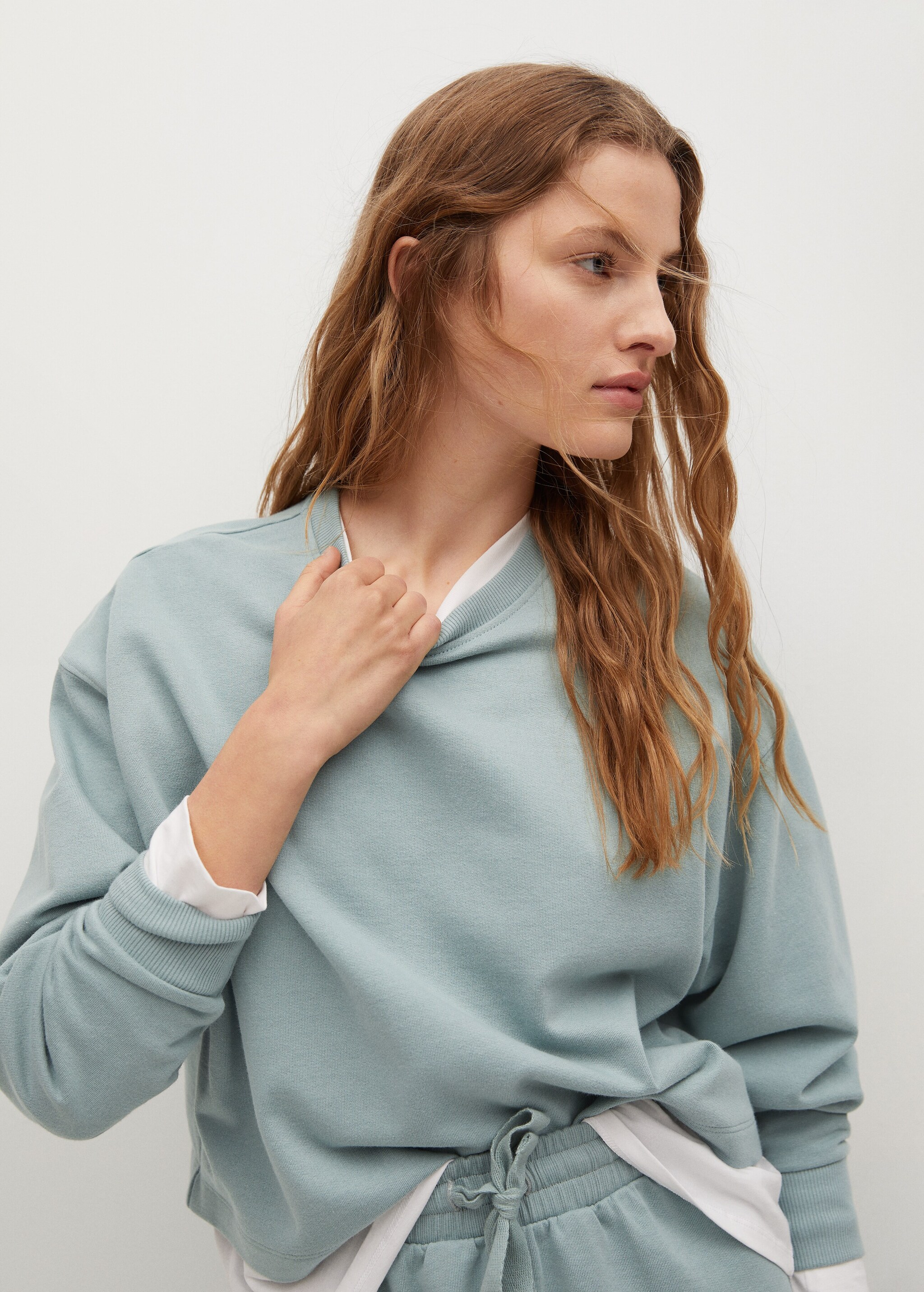Sudadera algodón orgánico - Plano medio