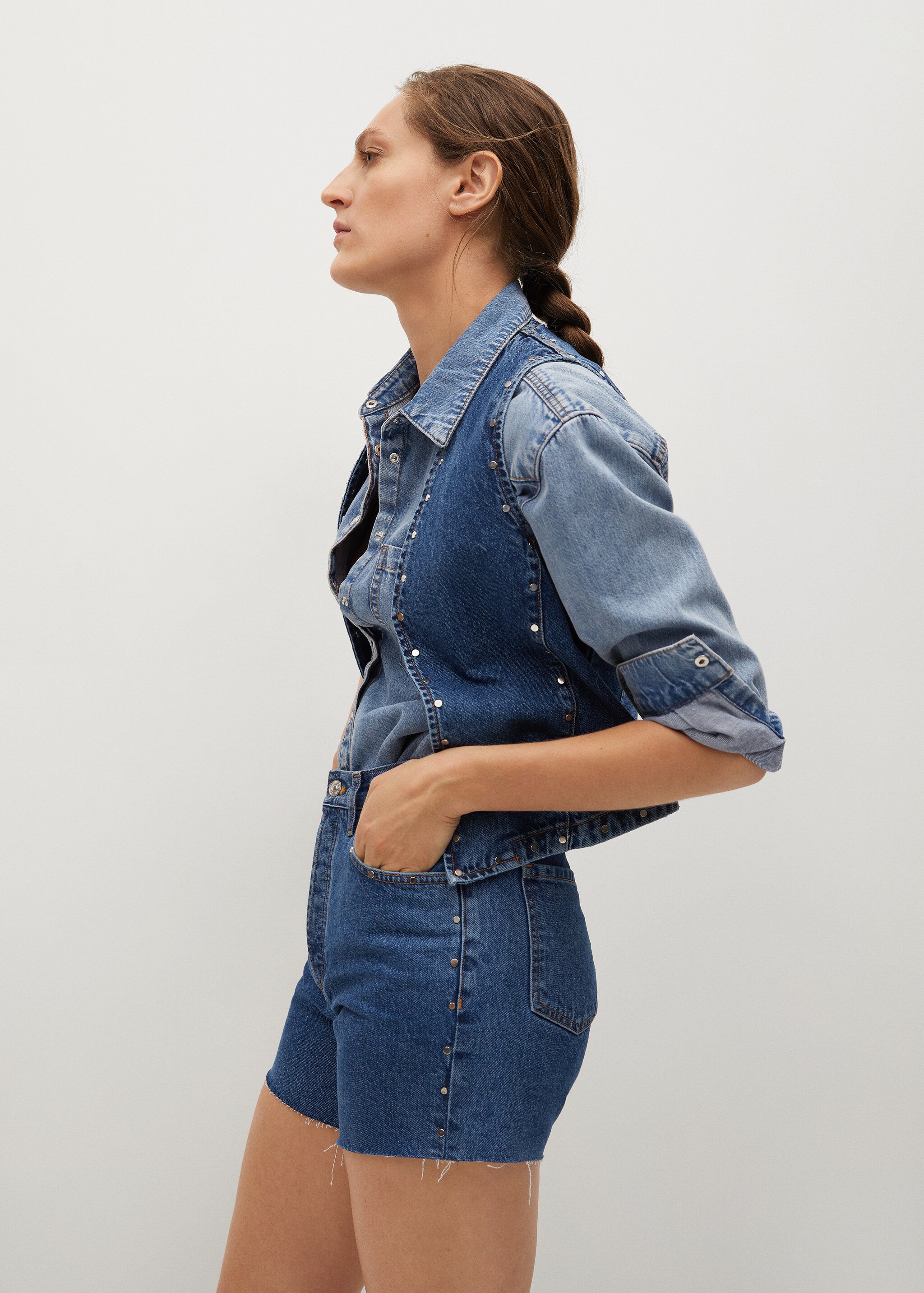 Short denim tachuelas - Detalle del artículo 1