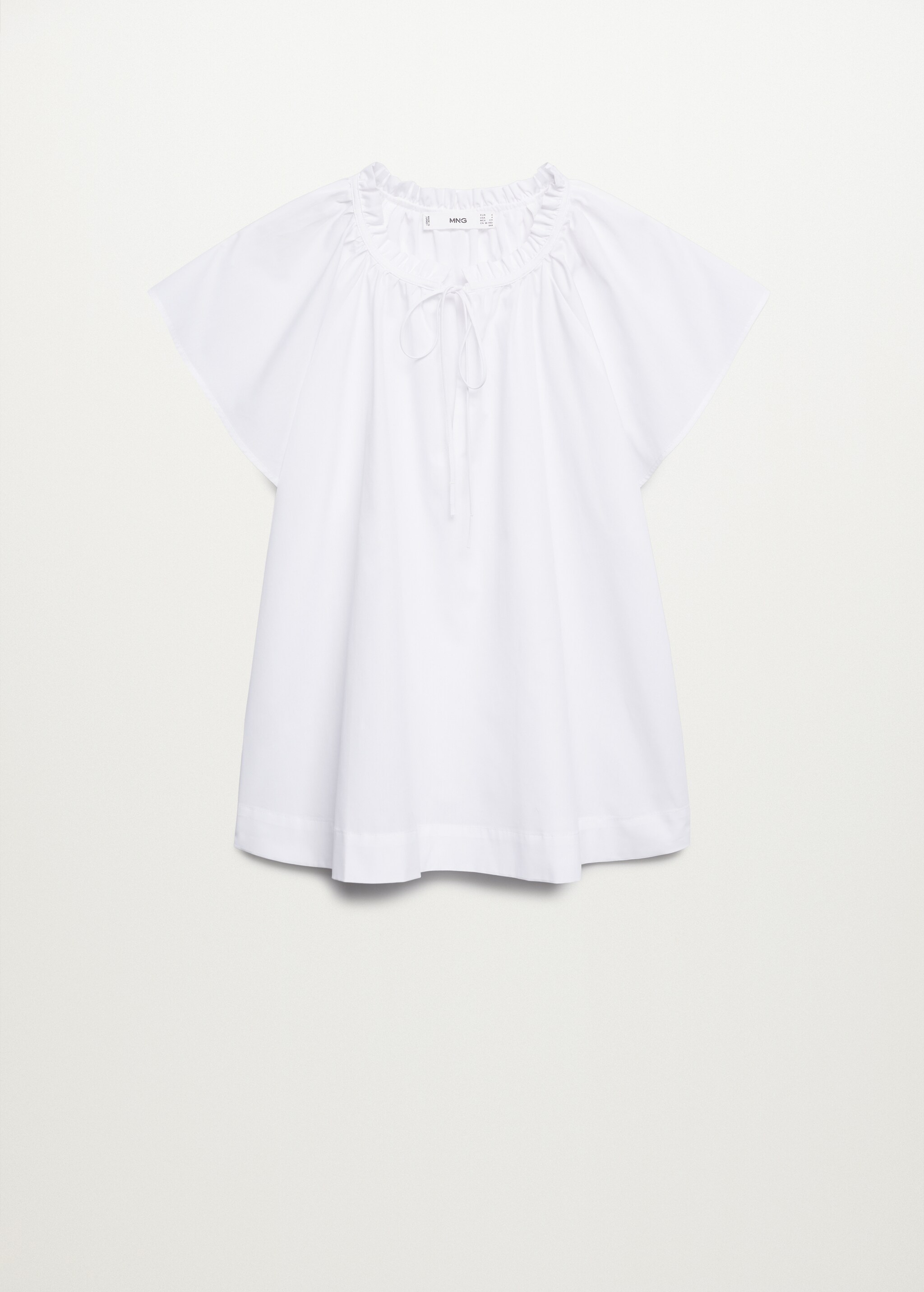 Blusa cuello fruncido - Artículo sin modelo