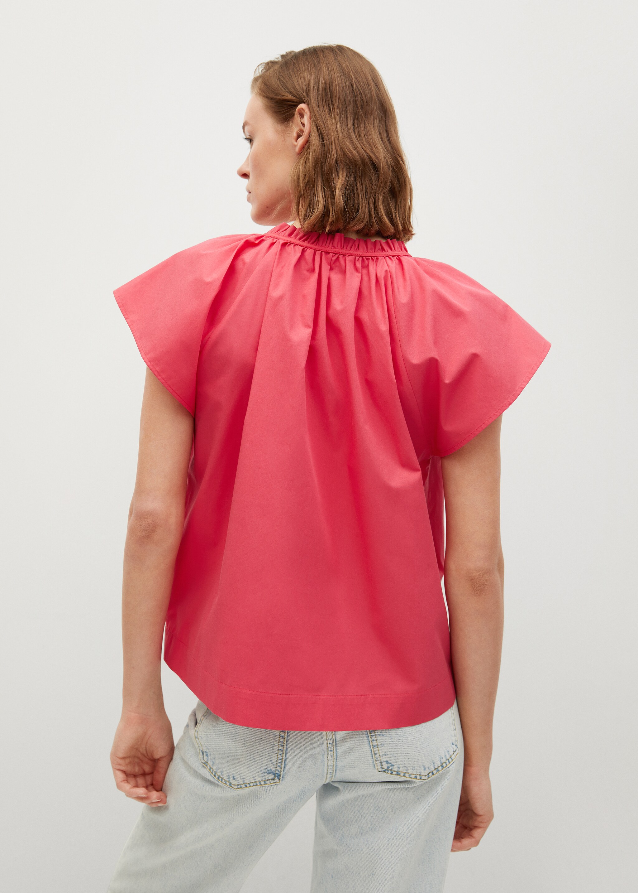 Blusa cuello fruncido - Reverso del artículo