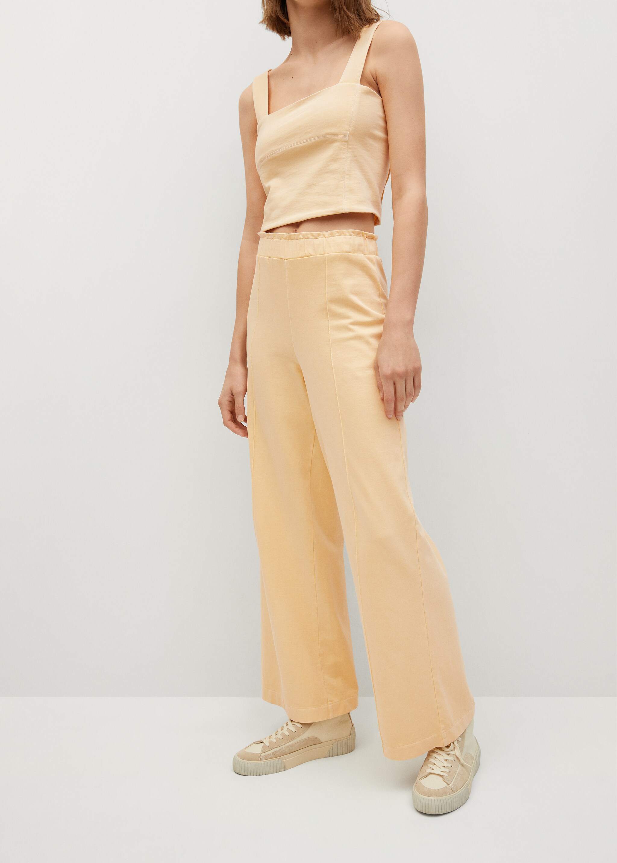 Pantalón algodón tinte mineral - Plano medio