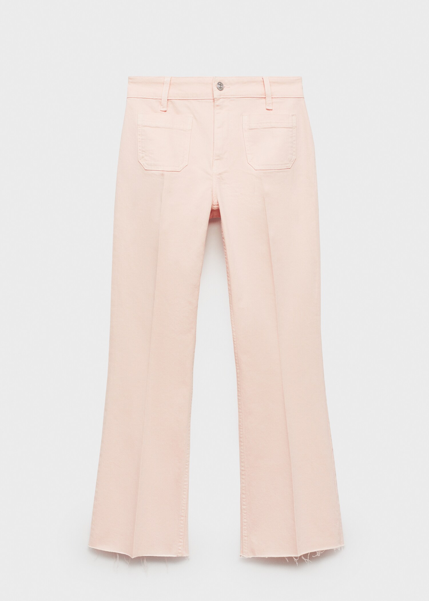 Flared cropped jeans with pockets - Article without model