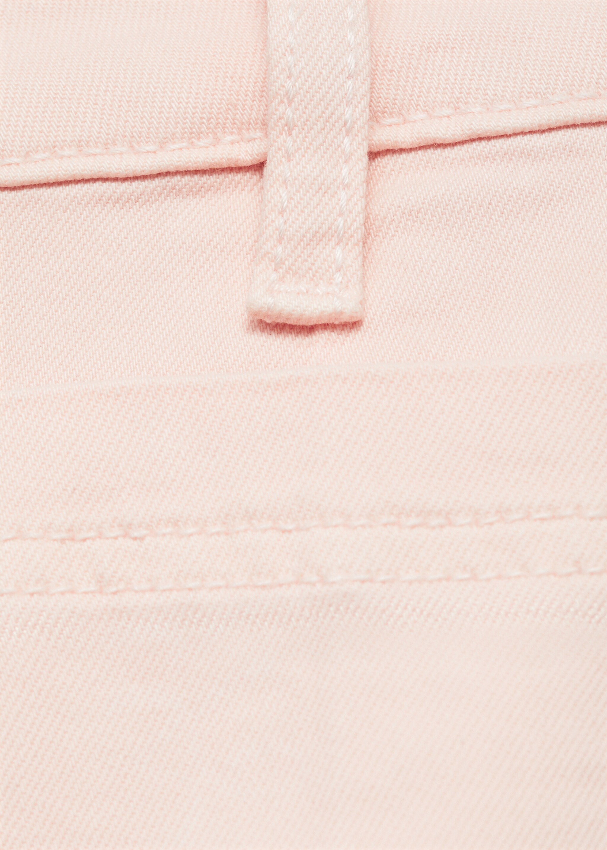 Flared cropped jeans with pockets - Details of the article 0, Pink. Ref: 87097168-00.