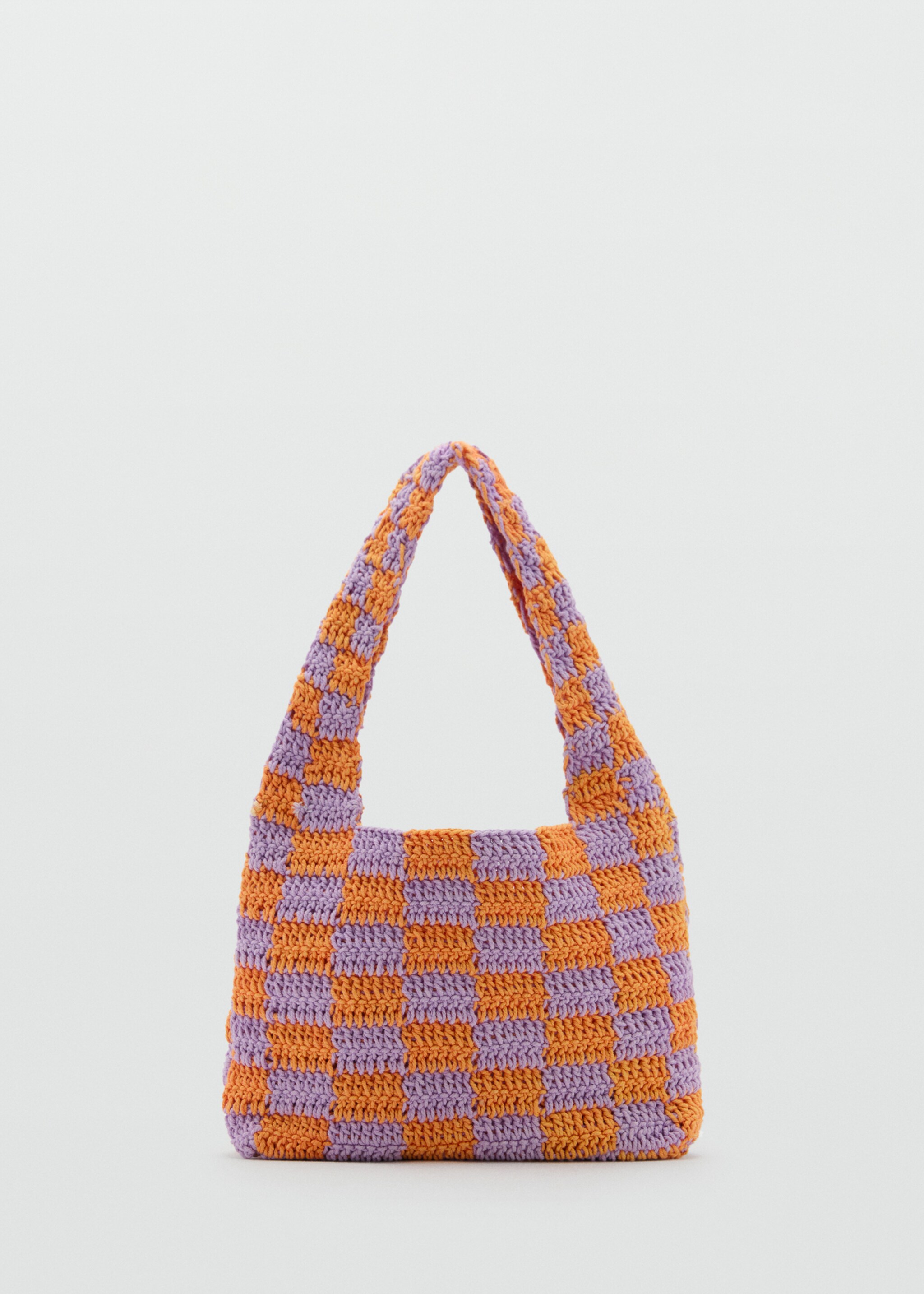 Crochet handbag - Article without model, Orange. Ref: 87097180-00.