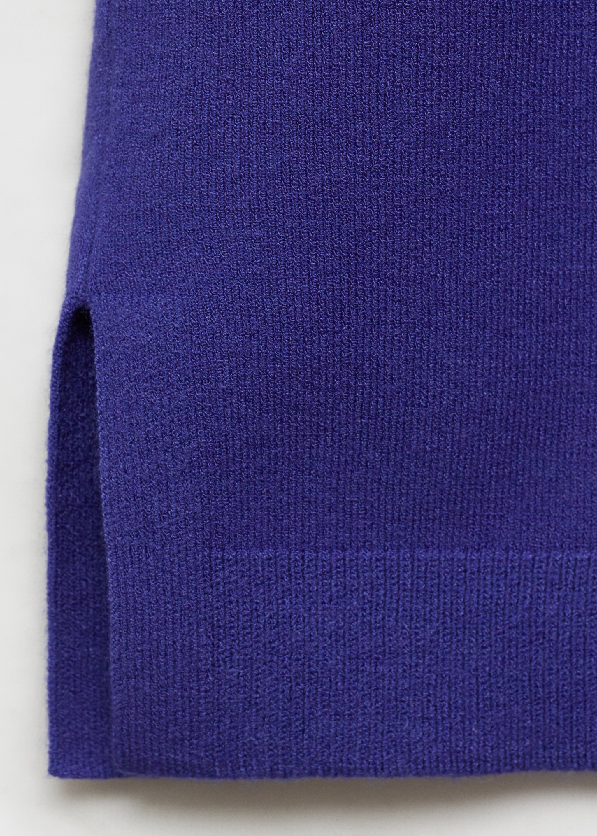 Short-sleeved fine-knit sweater - Details of the article 0, Blue. Ref: 87097181-00.