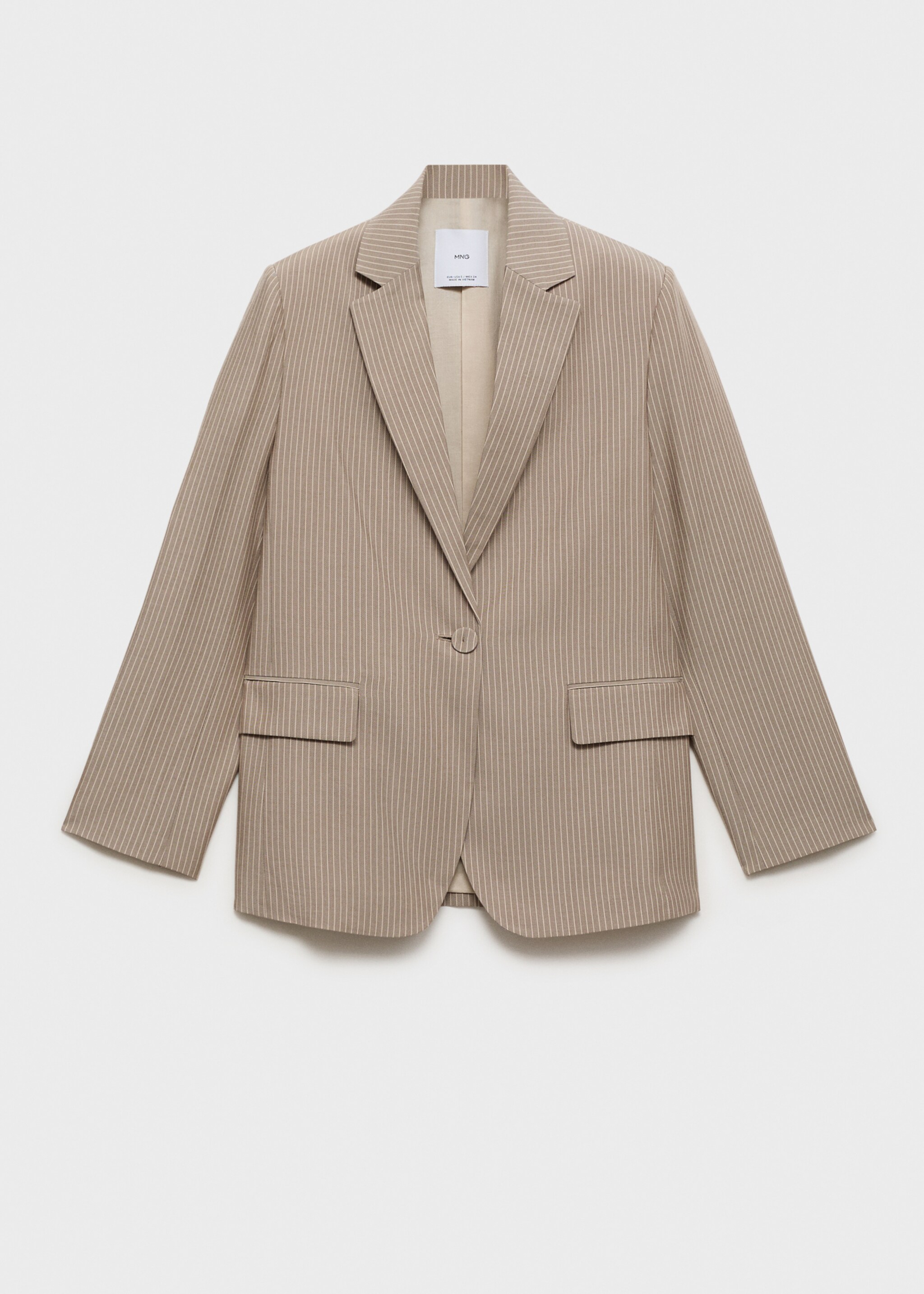 Lyocell suit blazer - Article without model, Medium Brown. Ref: 87097186-00.