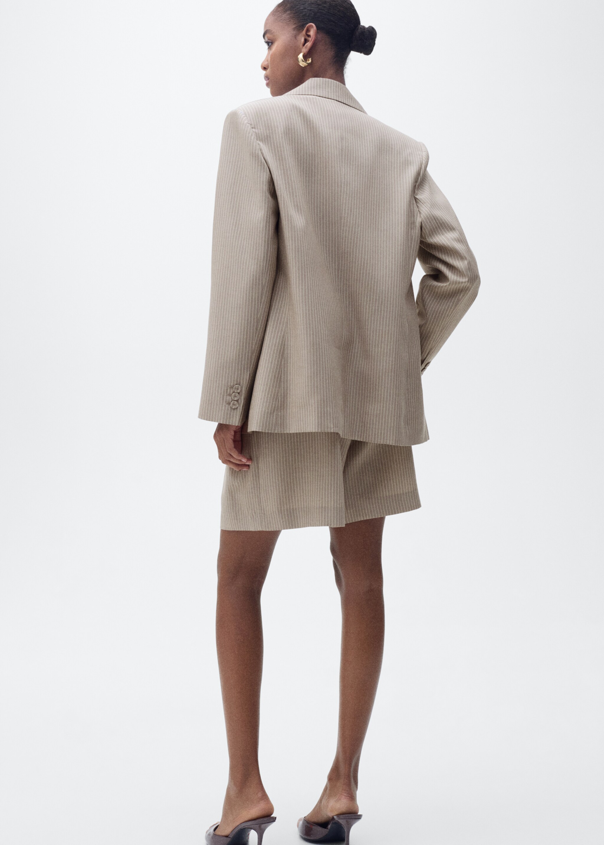 Lyocell suit blazer - Reverse of the article, Medium Brown. Ref: 87097186-00.