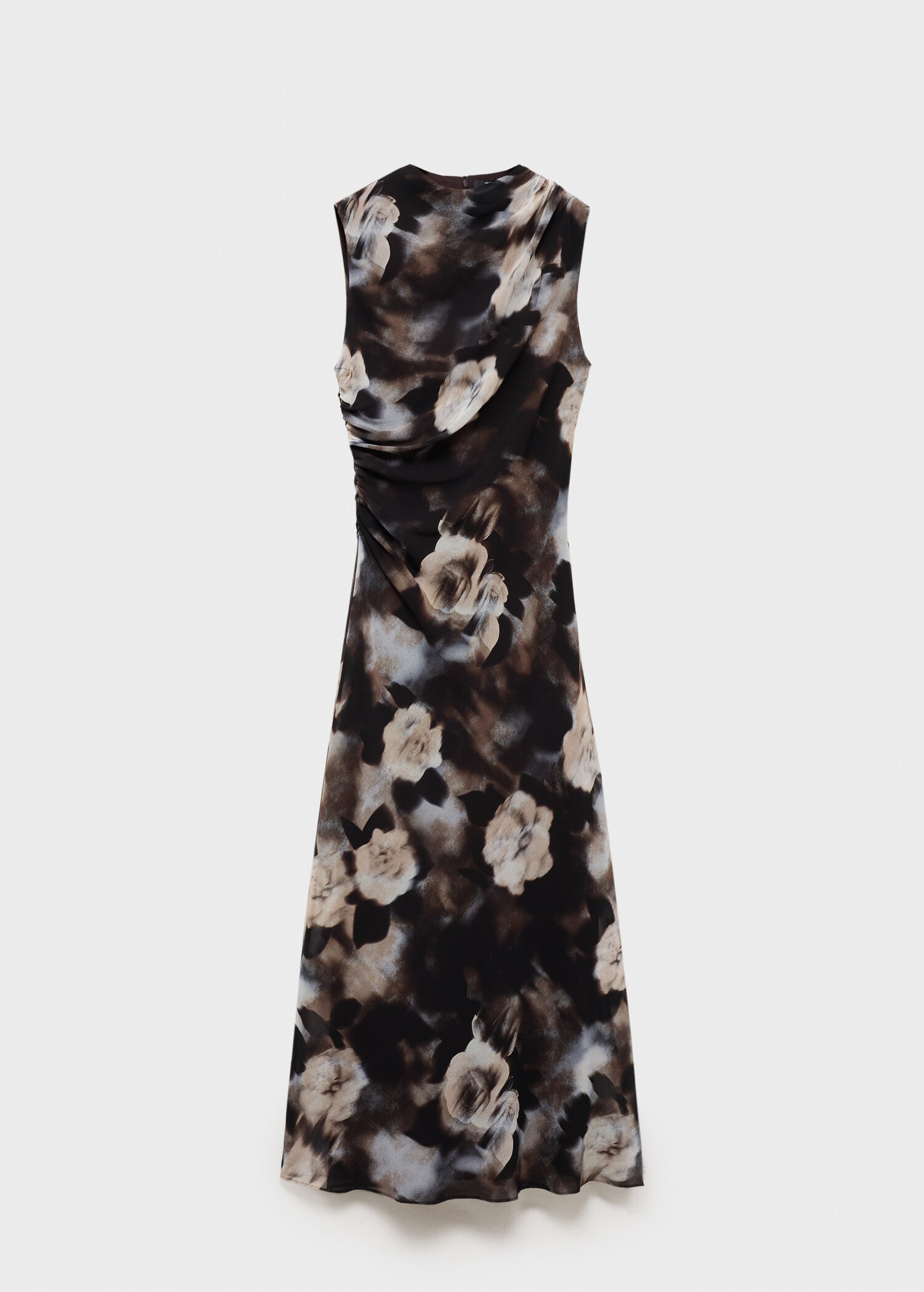 Floral-print draped dress - Article without model