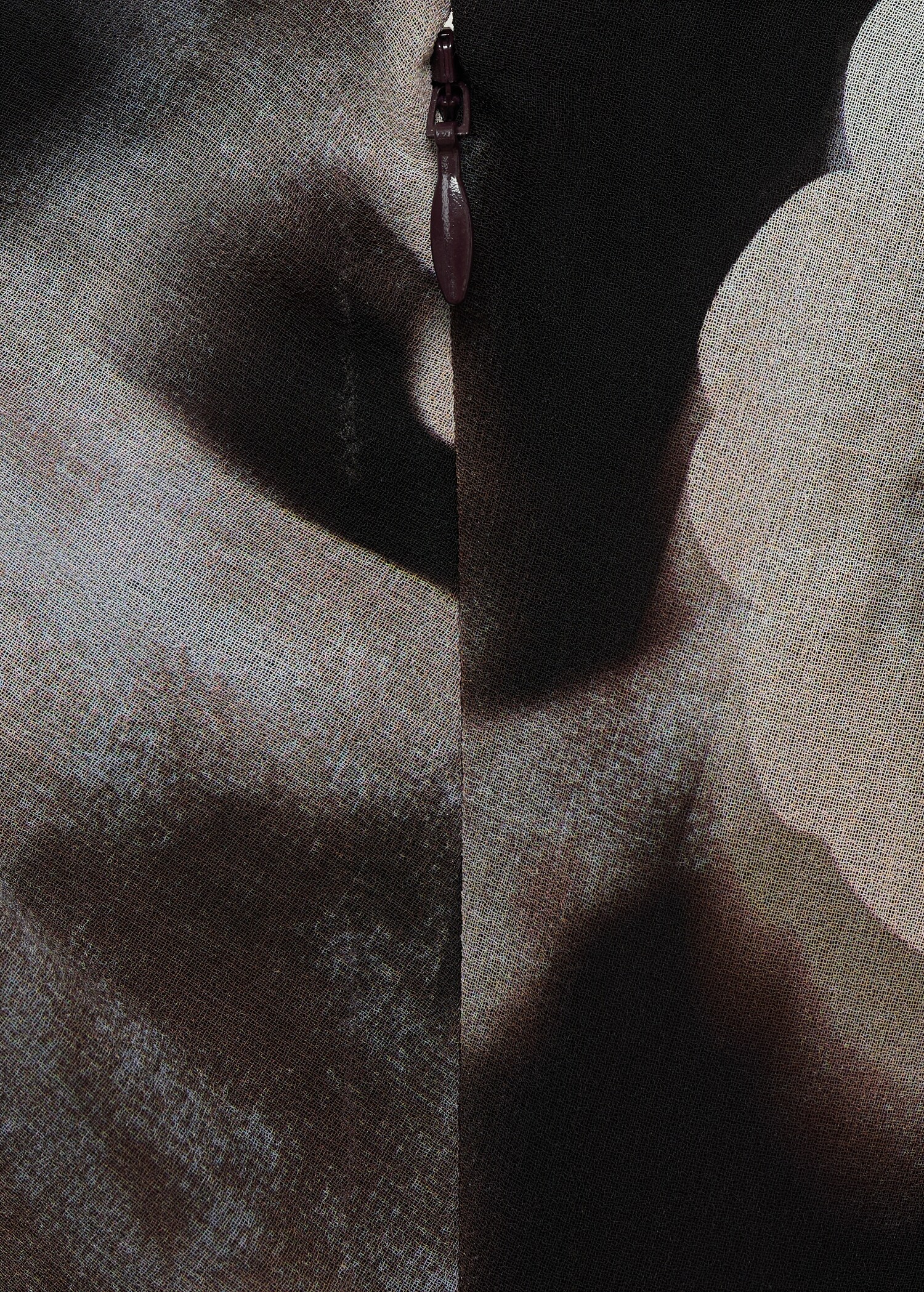 Floral-print draped dress - Details of the article 0