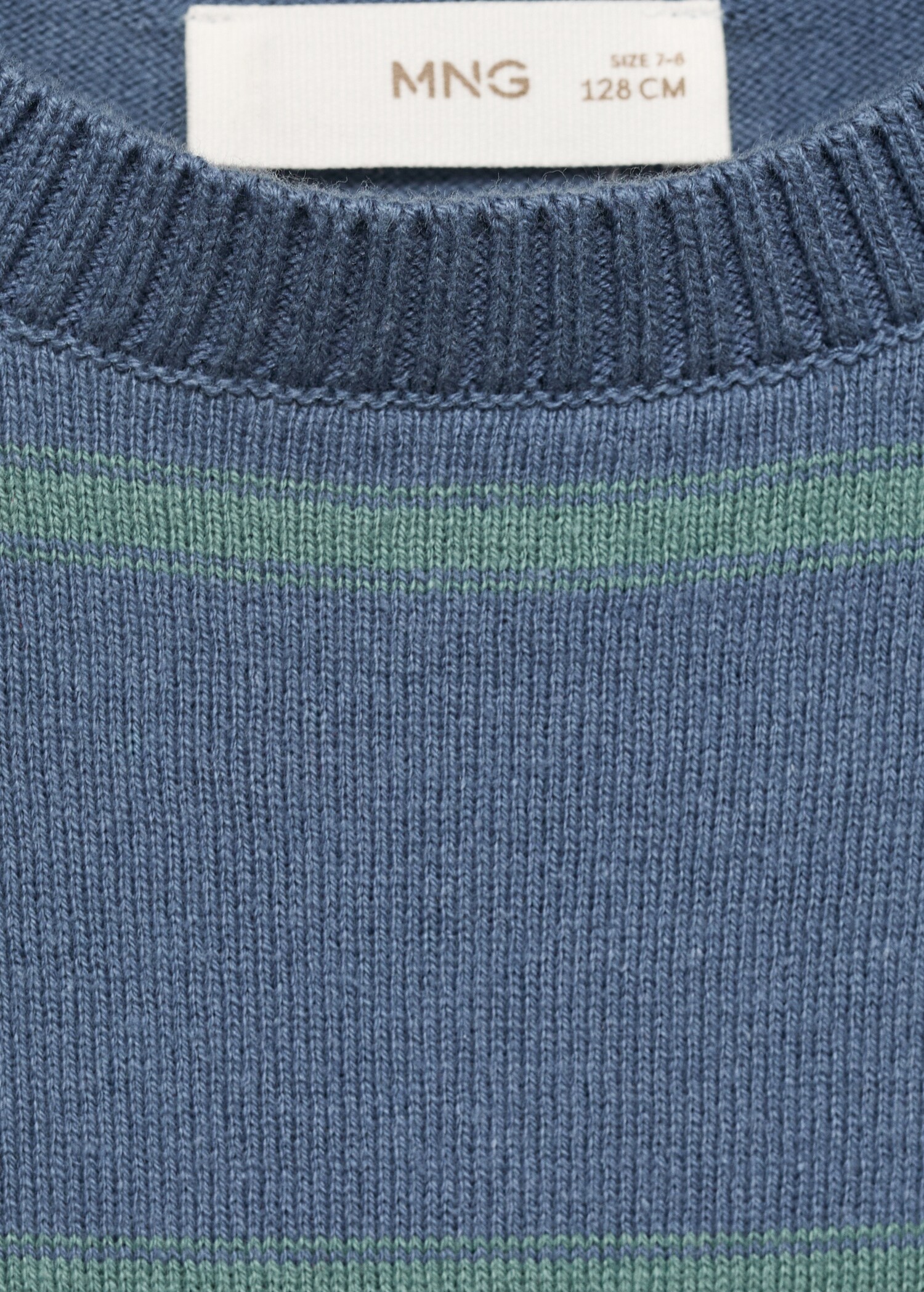 Striped cotton-blend sweater - Details of the article 0