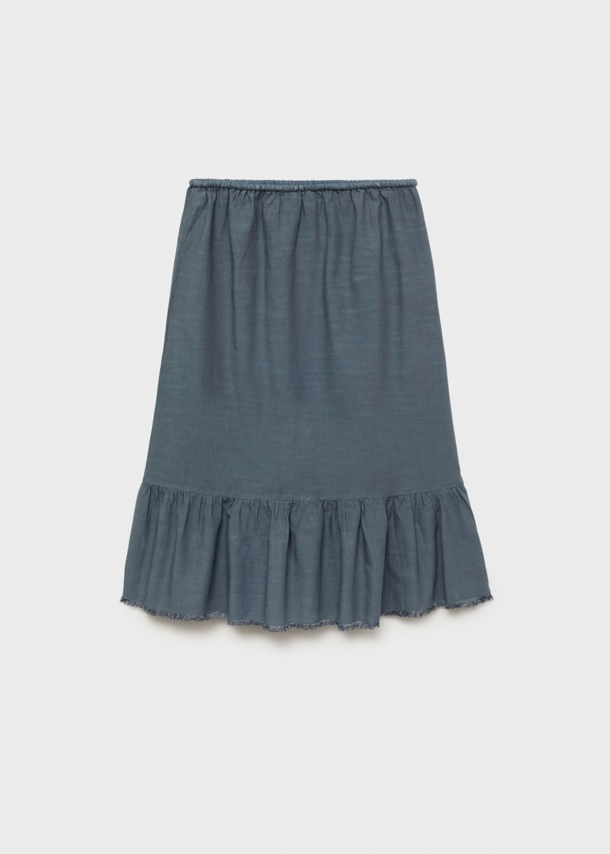 Langer Volantrock - Rückseite des Artikels, Blau. Ref: 87097700-00.