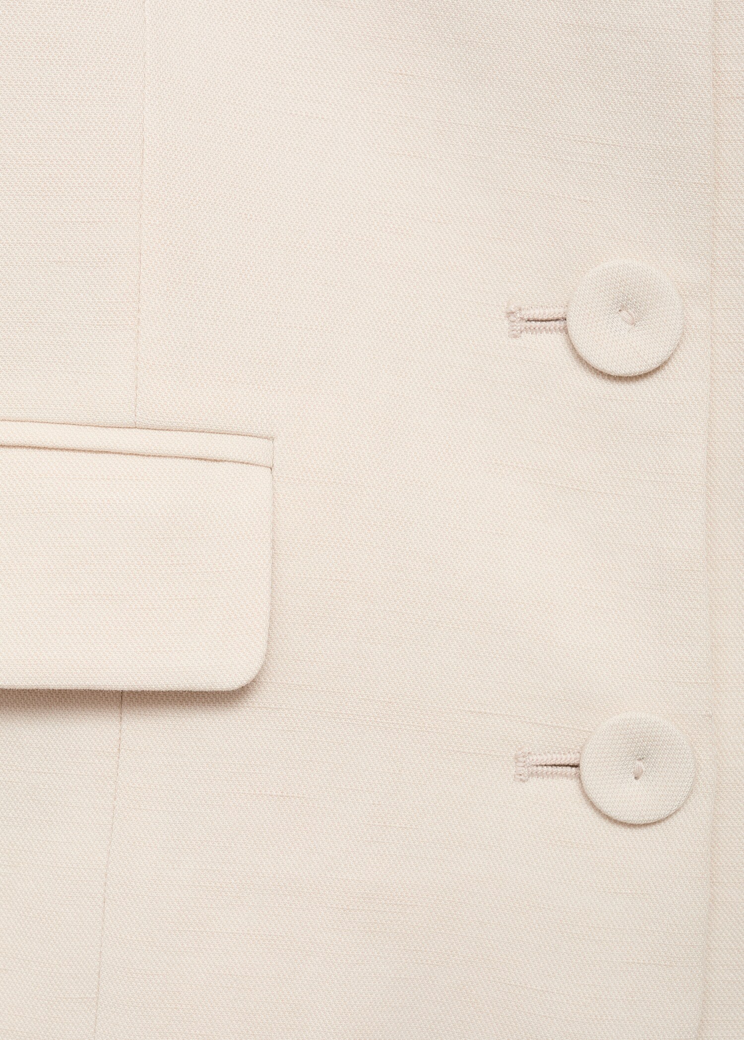 Geknöpfte Jacke aus Leinengemisch - Detail des Artikels 0