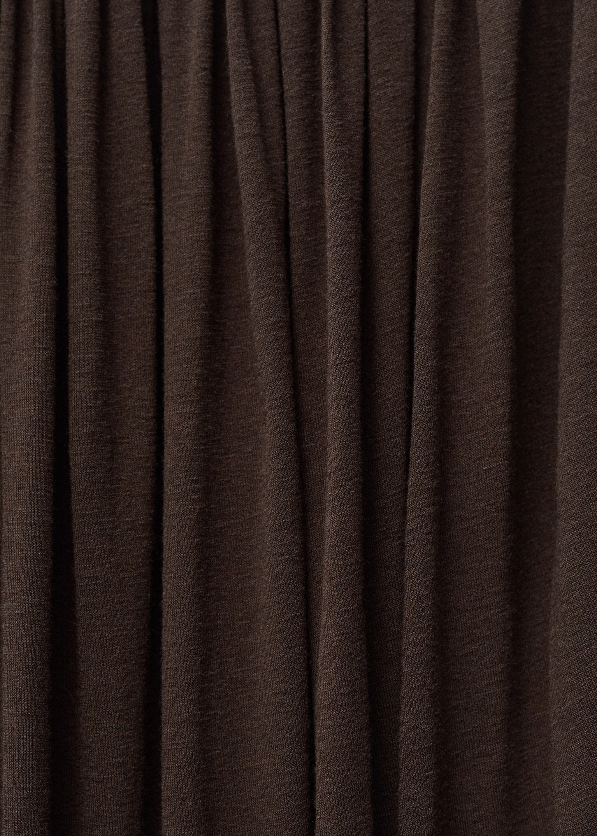 Jupe en laine mélangée avec ourlet bouffant - Détail de l'article 0, Chocolat. Ref: 87097716-00.