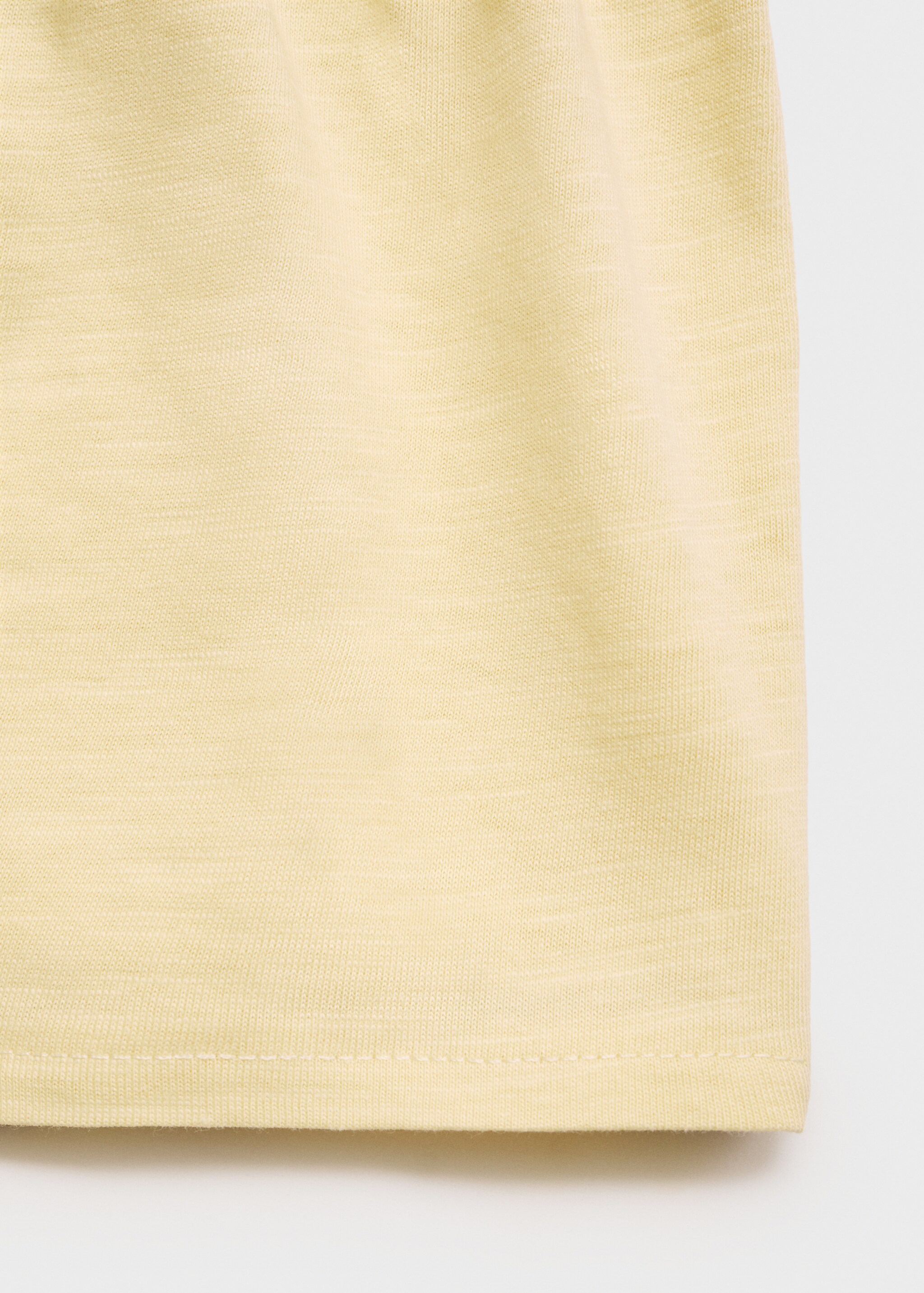 Ruffled shorts - Details of the article 0, Pastel Yellow. Ref: 87097890-00.