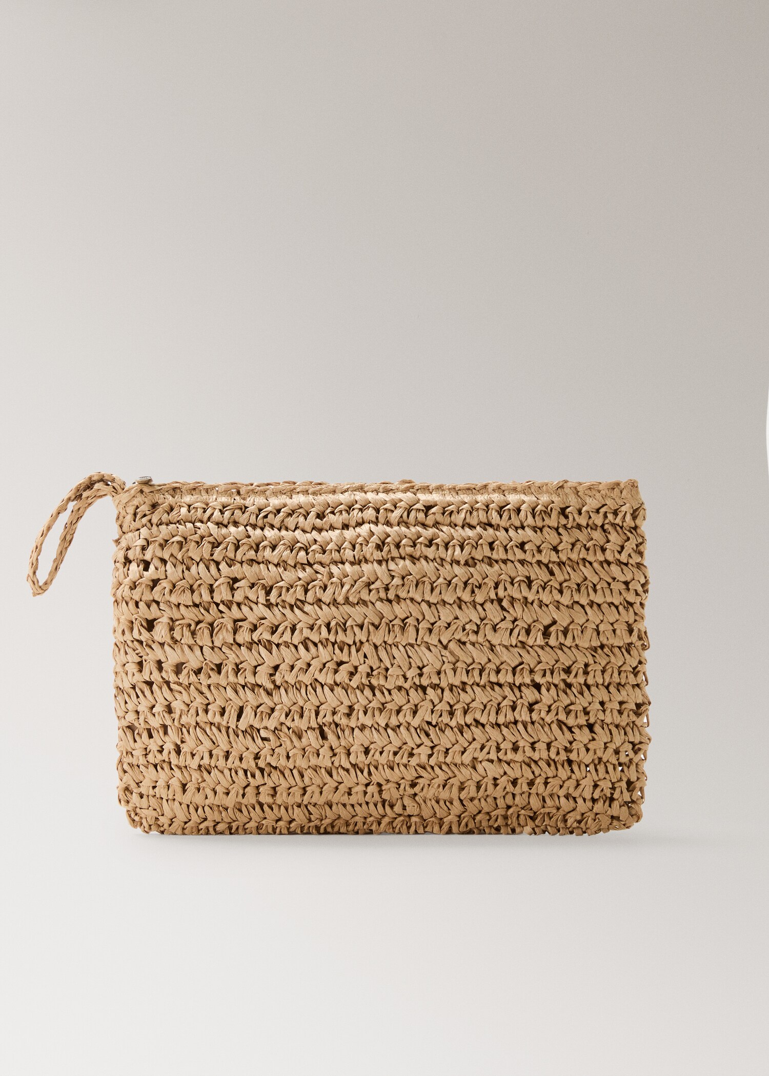 Natural fibre toiletry bag with zip - Article without model