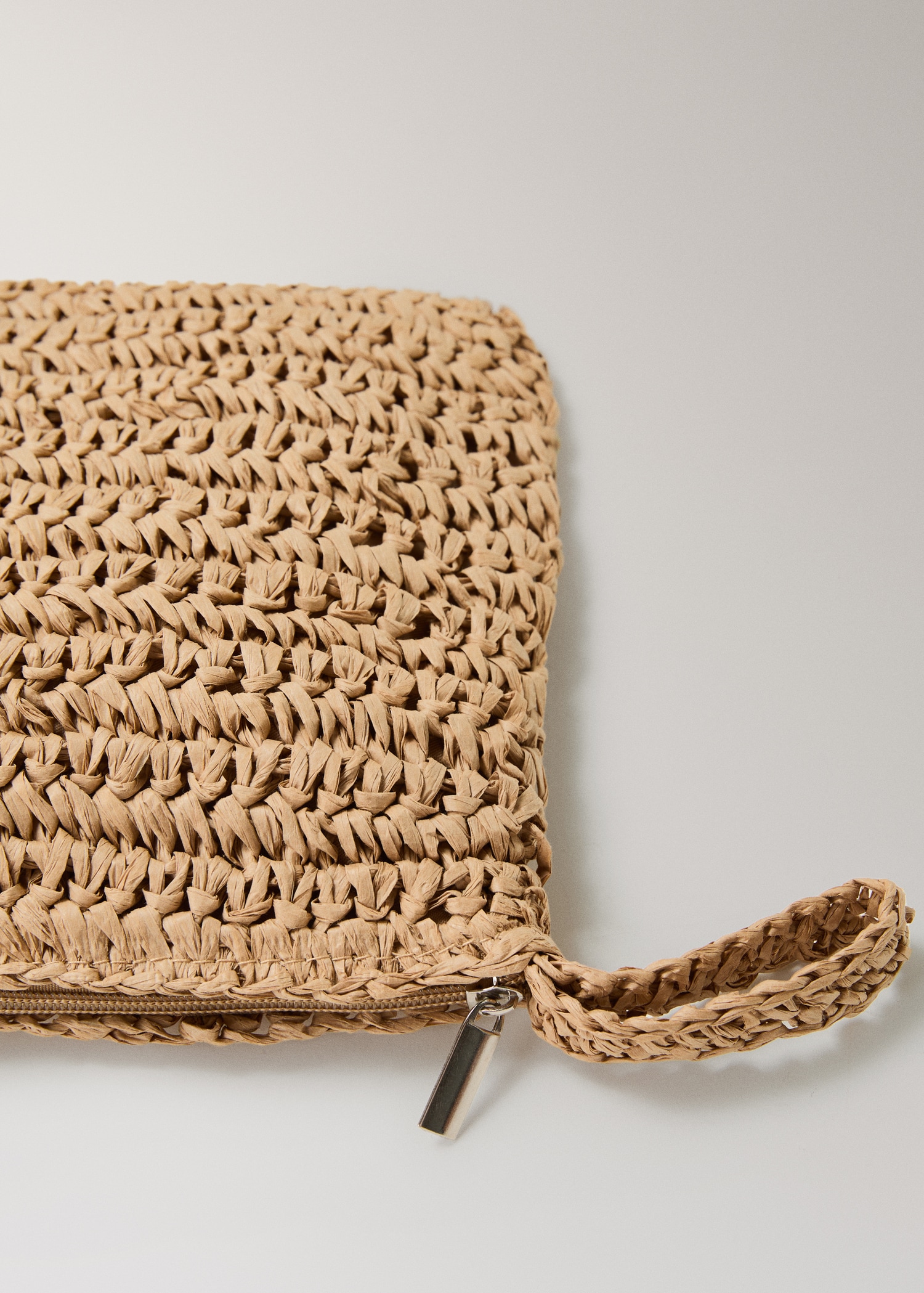 Natural fibre toiletry bag with zip - Details of the article 0