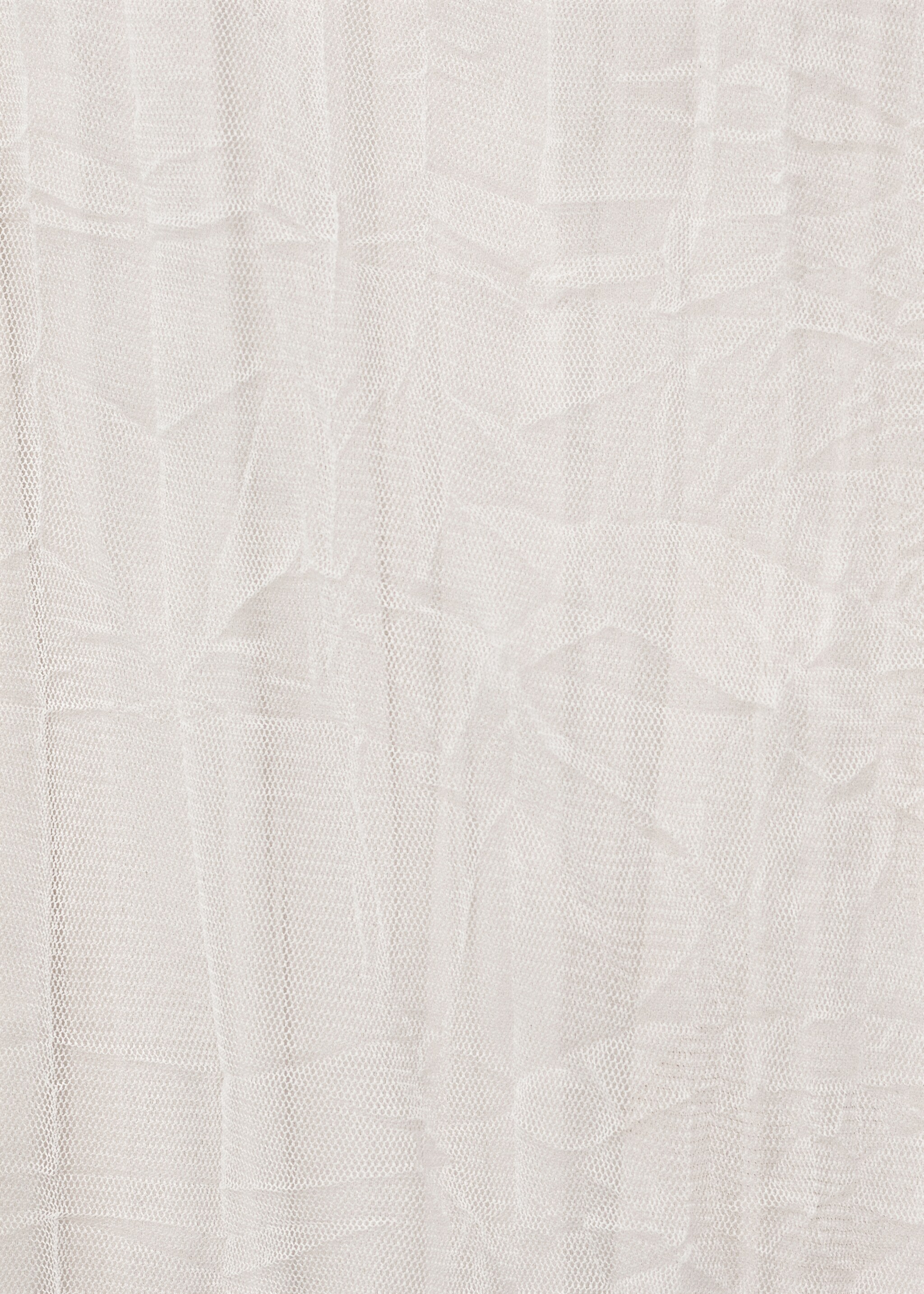 Straight-fit tulle skirt - Details of the article 0, Off White. Ref: 87097905-00.