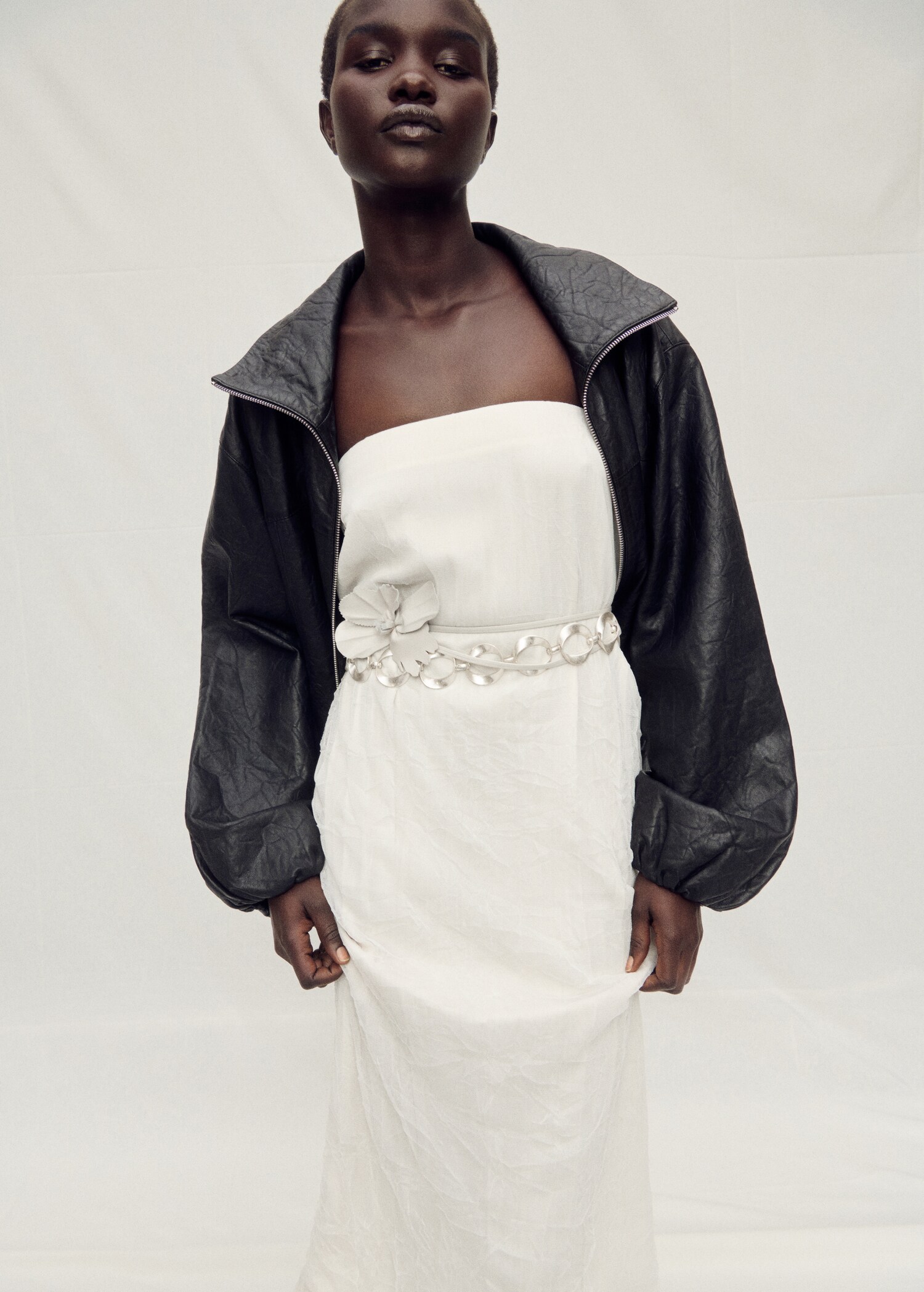 Straight-fit tulle skirt - Details of the article 2