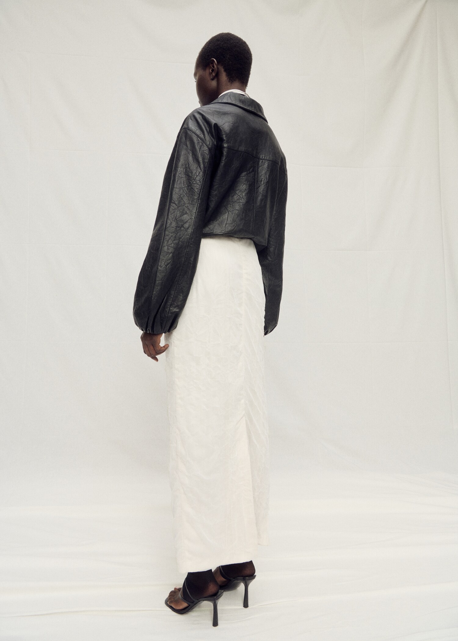 Straight-fit tulle skirt - Reverse of the article