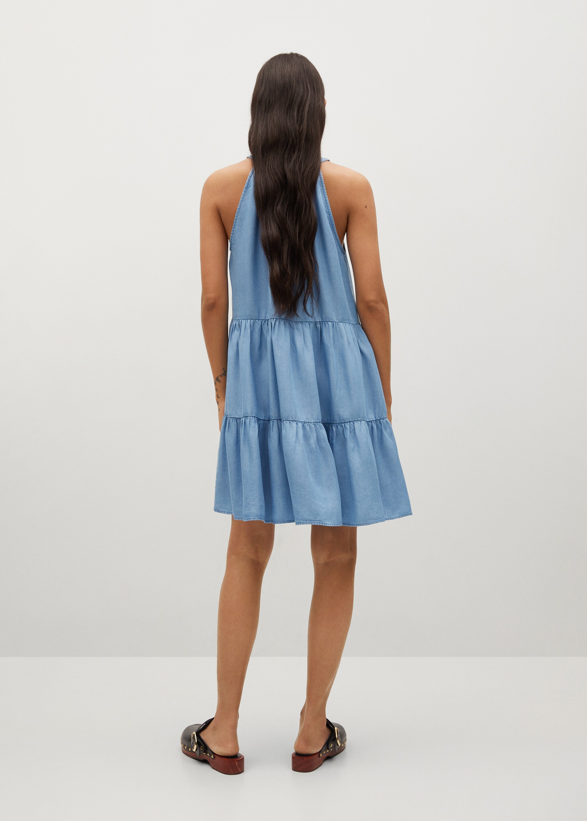Vestido volantes 100% lyocell - Reverso del artículo