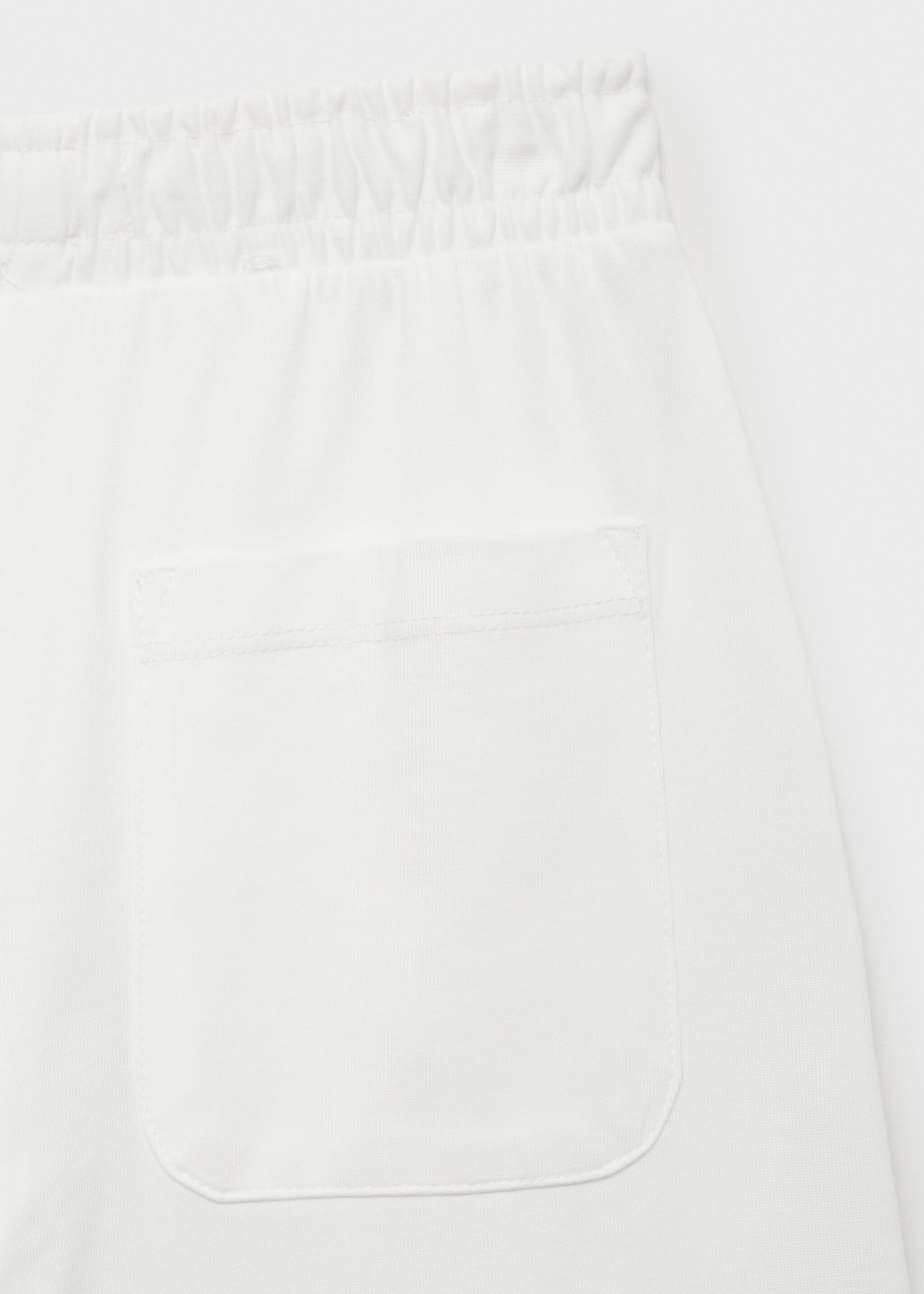 Elastic waist trousers - Details of the article 0, Off White. Ref: 87098263-00.